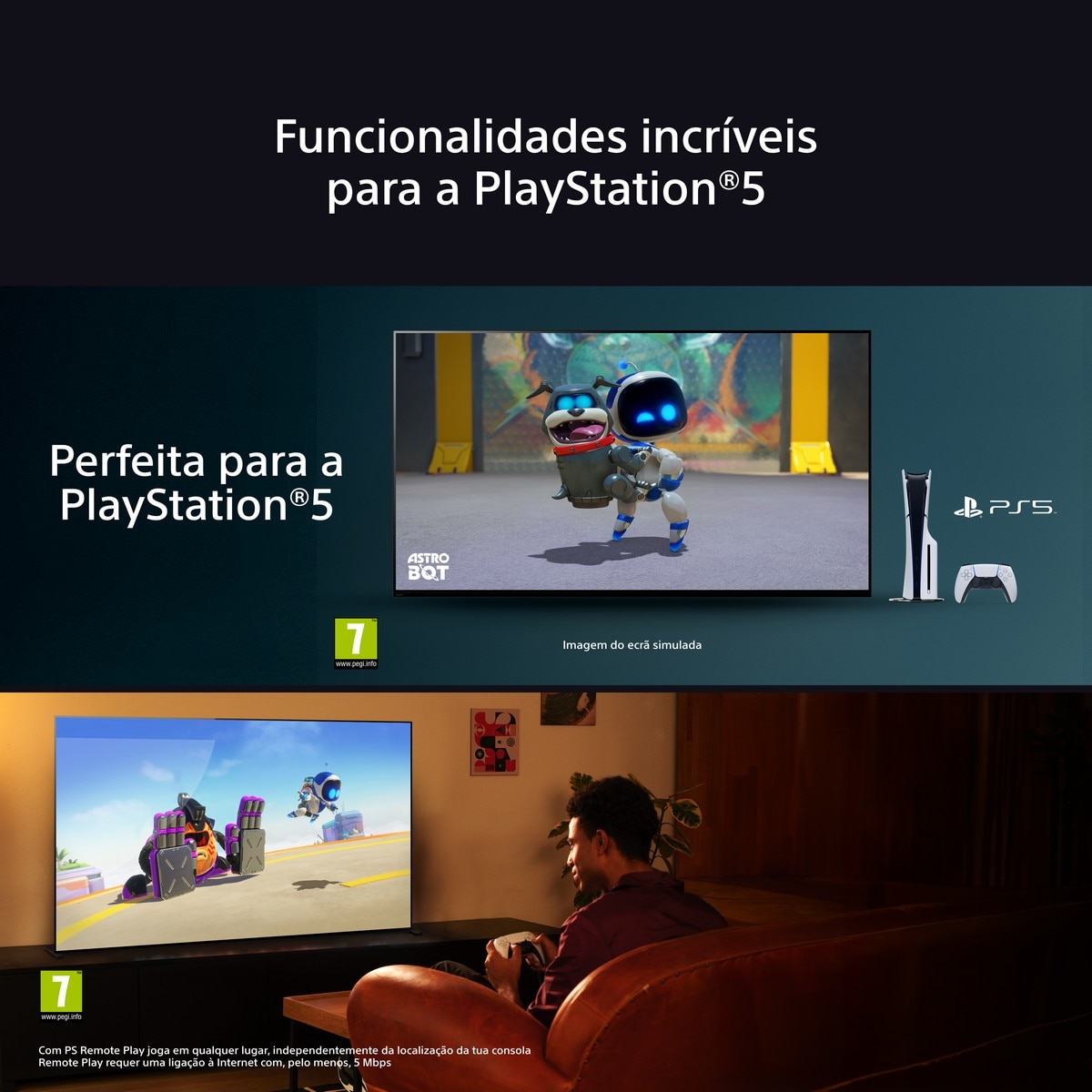 TV LED Sony (43") Bravia 3 LED UHD 4K K43S35BP, 108cm, Google TV, Dolby Vision, Dolby Atmos, Triluminos PRO, X-Balanced Speaker, Game Menu 14