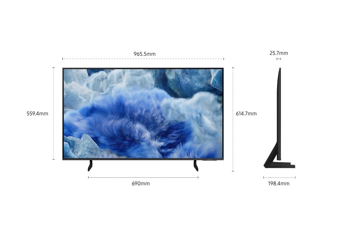 TV Samsung 43" QLED 4K TQ43Q8FAAUXXC Cinzento-8