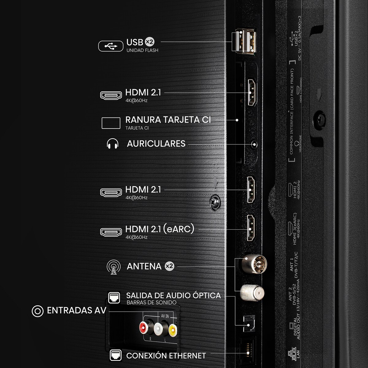 TV QLED 43" Hisense 43E7Q, Série E7Q, UHD 4K, Smart TV 3