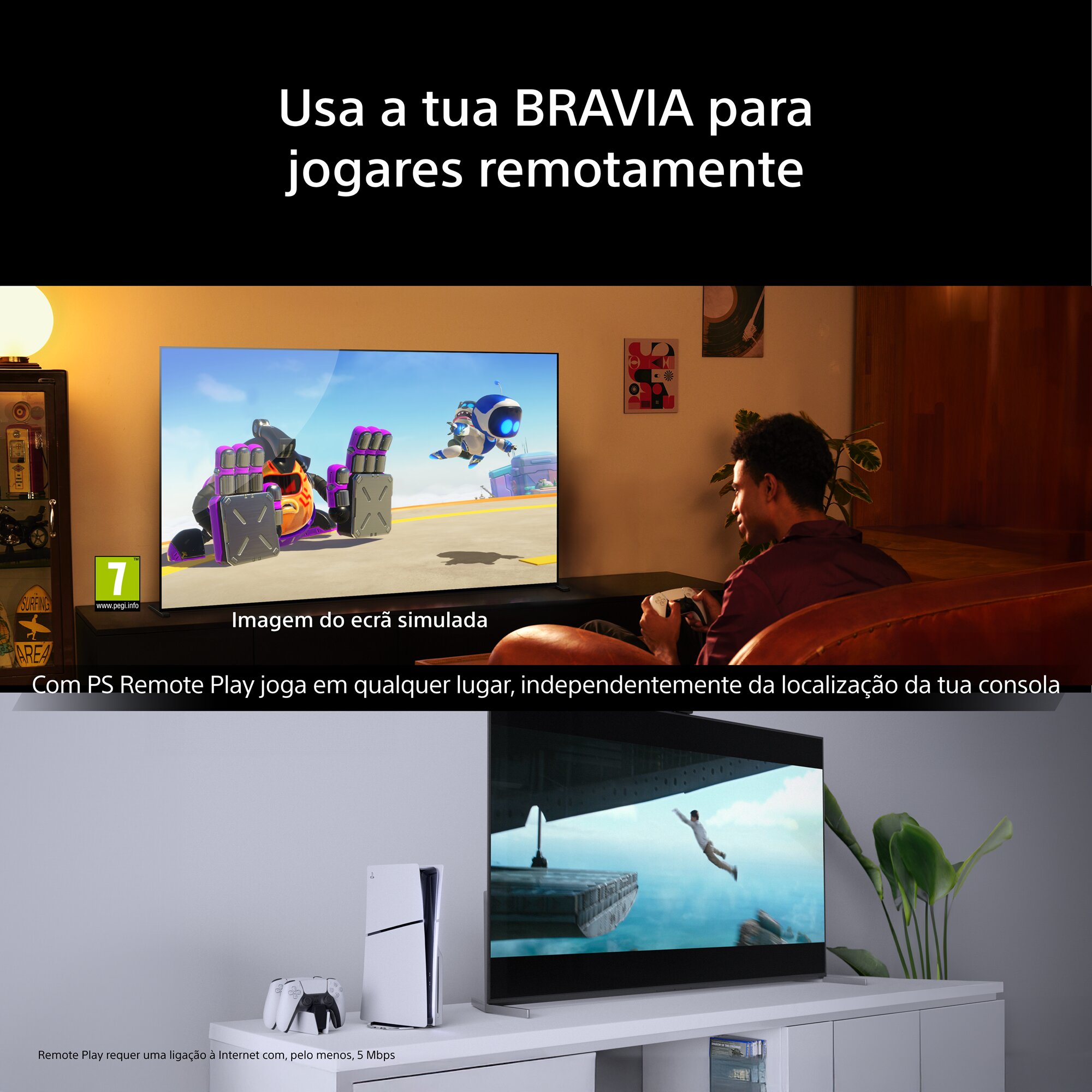 TV LED 43" (108 cm) Sony BRAV2 II K43S25M2PB.CEI 4K Google Preto-11