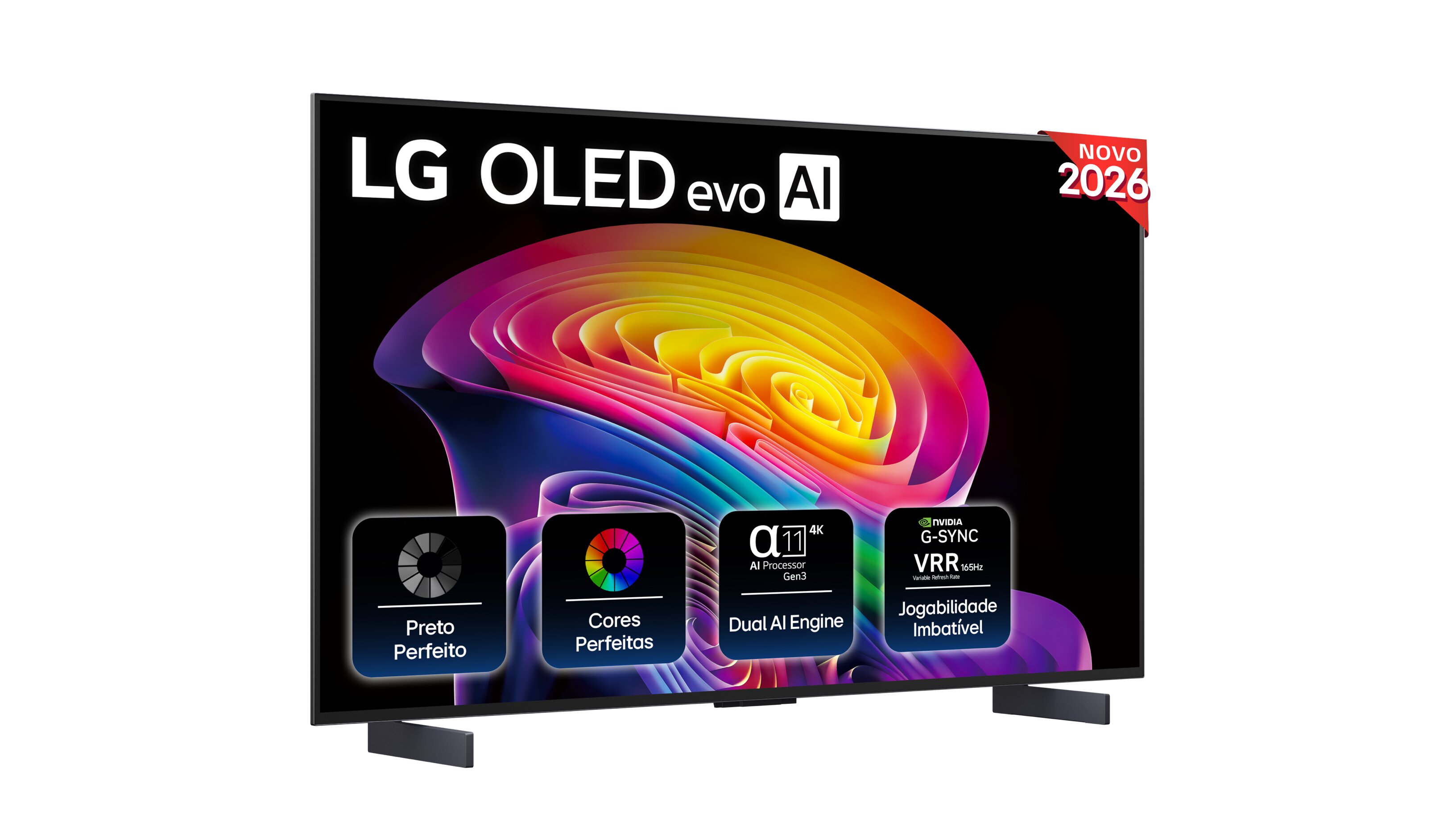 Imagem 0 de TV OLED LG 42" (106 cm) Evo AI 4K C6E OLED42C6ELB.AEU Smart TV