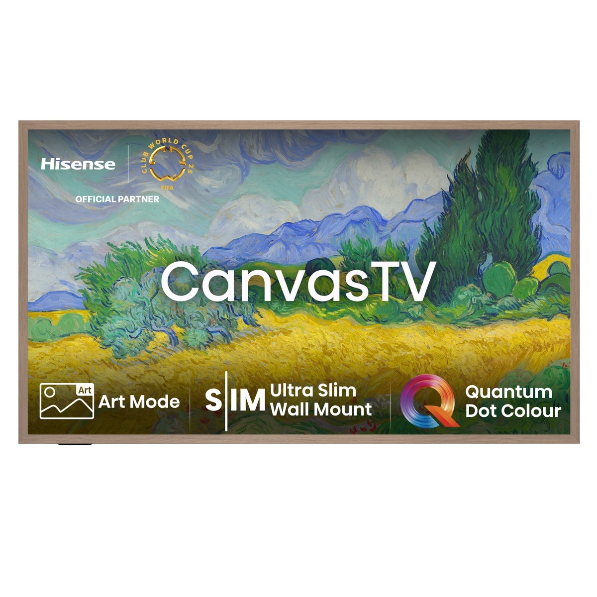 Imagem 0 de TV QLED 139cm (55") Hisense 55S7NQ Canvas, UHD 4K Smart TV com IA, Suporte de Parede Incluído