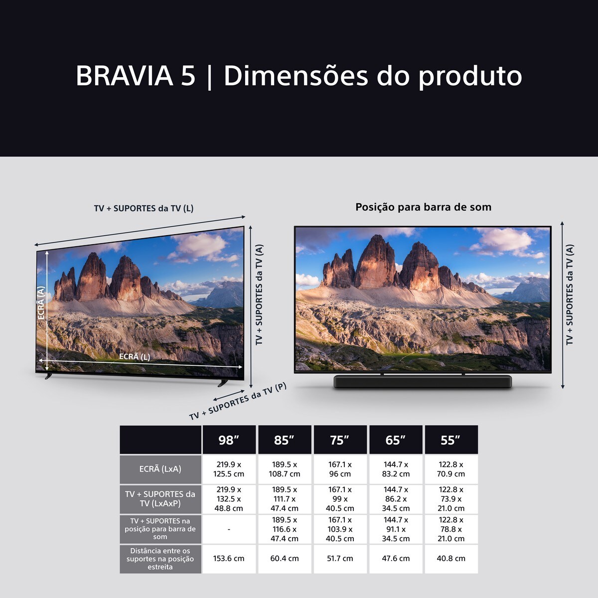 TV Sony MiniLED 4K 55" Bravia K55XR55B.CEI 4