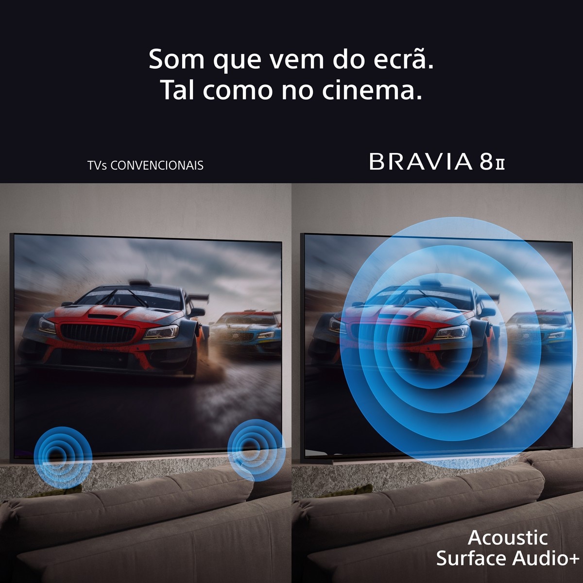 TV QD-OLED Sony (55") Bravia 8 II QD-OLED UHD 4K K-55XR8M2, 139cm, Google TV, Procesador AI XR, Acoustic Surface Audio, Dolby Vision, Dolby Atmos 6