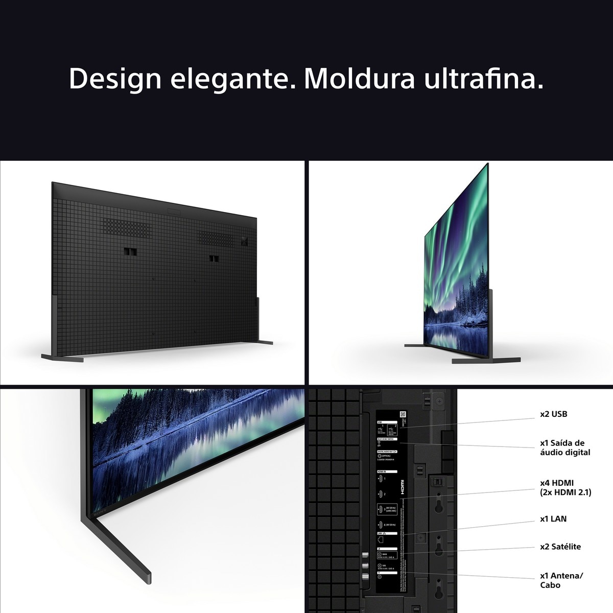 TV QD-OLED Sony (55") Bravia 8 II QD-OLED UHD 4K K-55XR8M2, 139cm, Google TV, Procesador AI XR, Acoustic Surface Audio, Dolby Vision, Dolby Atmos 8