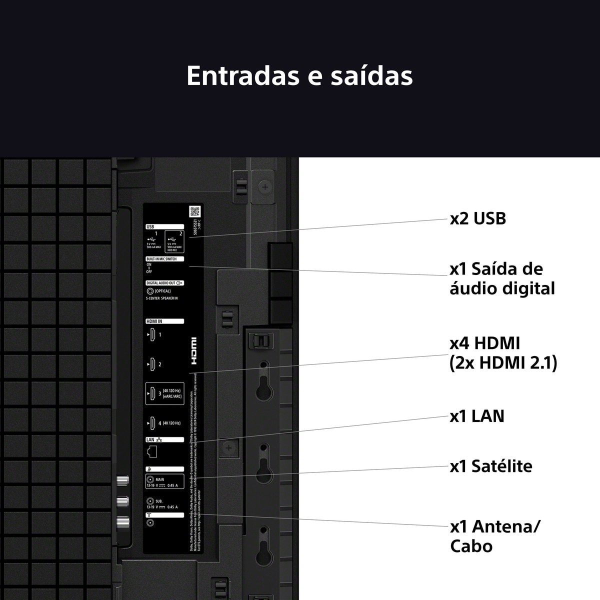 TV QD-OLED Sony (55") Bravia 8 II QD-OLED UHD 4K K-55XR8M2, 139cm, Google TV, Procesador AI XR, Acoustic Surface Audio, Dolby Vision, Dolby Atmos 9