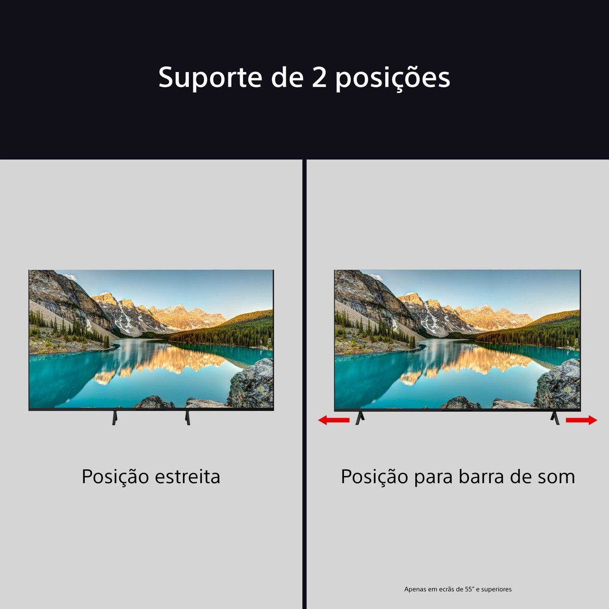 TV LED Sony (55") Bravia 3 LED UHD 4K K55S35B, de 139cm, Google TV, Dolby Vision, Dolby Atmos, Triluminos PRO, X-Balanced Speaker, Game Menu 9