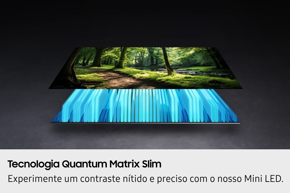 TV 55" Neo QLED QN70F 4K Samsung TQ55QN70FAUXXC Vision AI Smart TV - Preto 4