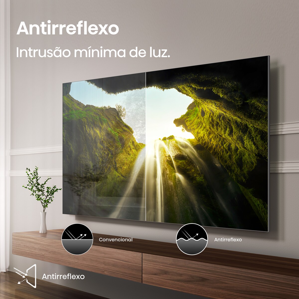 TV MiniLED 55" 55U7Q Pro, UHD 4K, Smart TV Alumínio/Cinzento-carvão-9