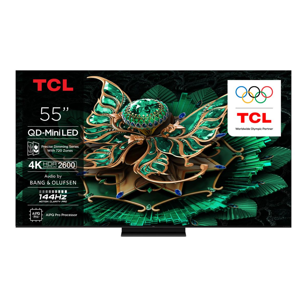 Imagem 0 de TV QD-Mini LED 139,7 cm (55") TCL 55C7K, 4K HDR Premium 2600, Smart TV con Google TV, Controlo por Voz