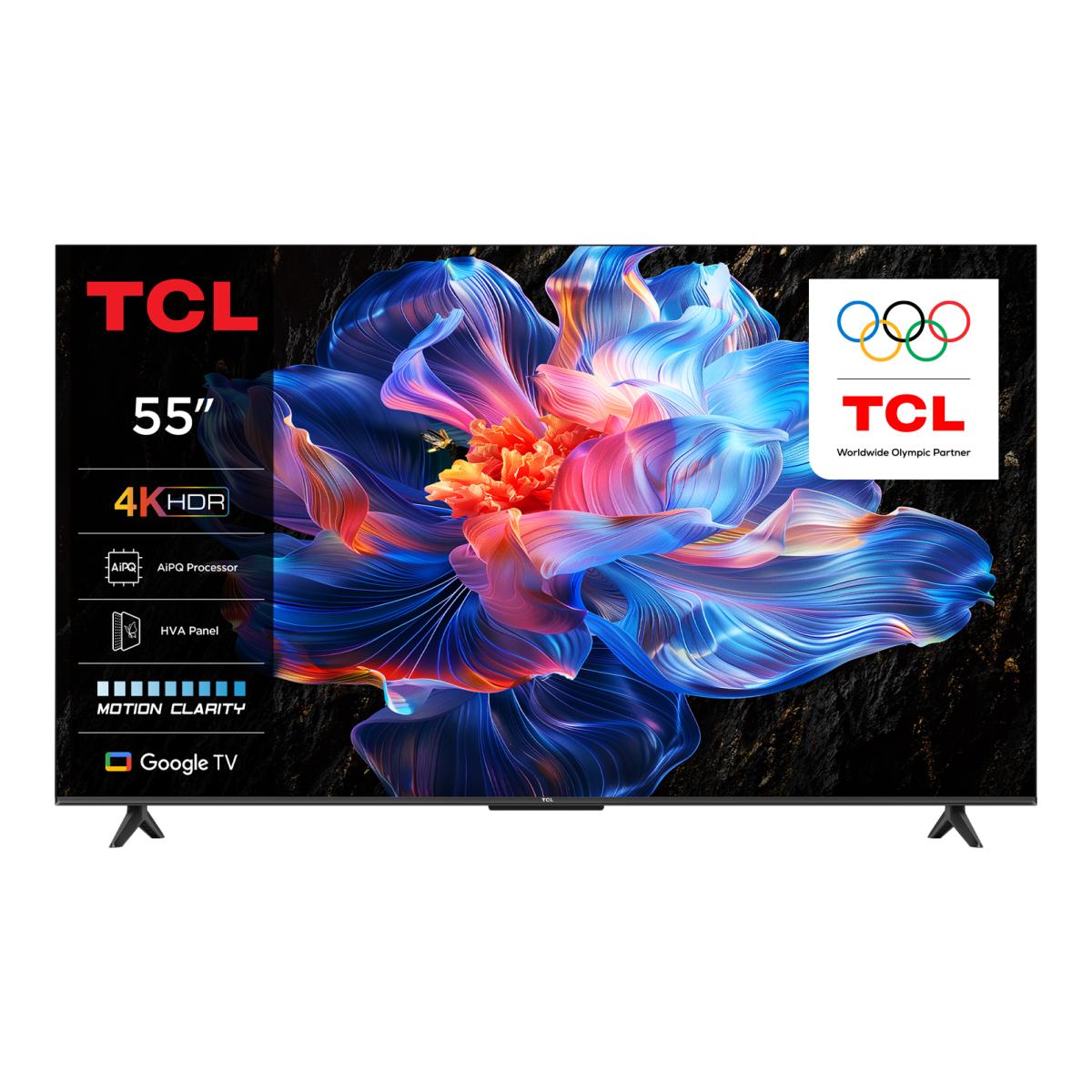Imagem 0 de TV LED 139,7 cm (55") TCL 55P6K, UHD 4K, HDR, Smart TV com Google TV, Compatível com Assistentes de Voz