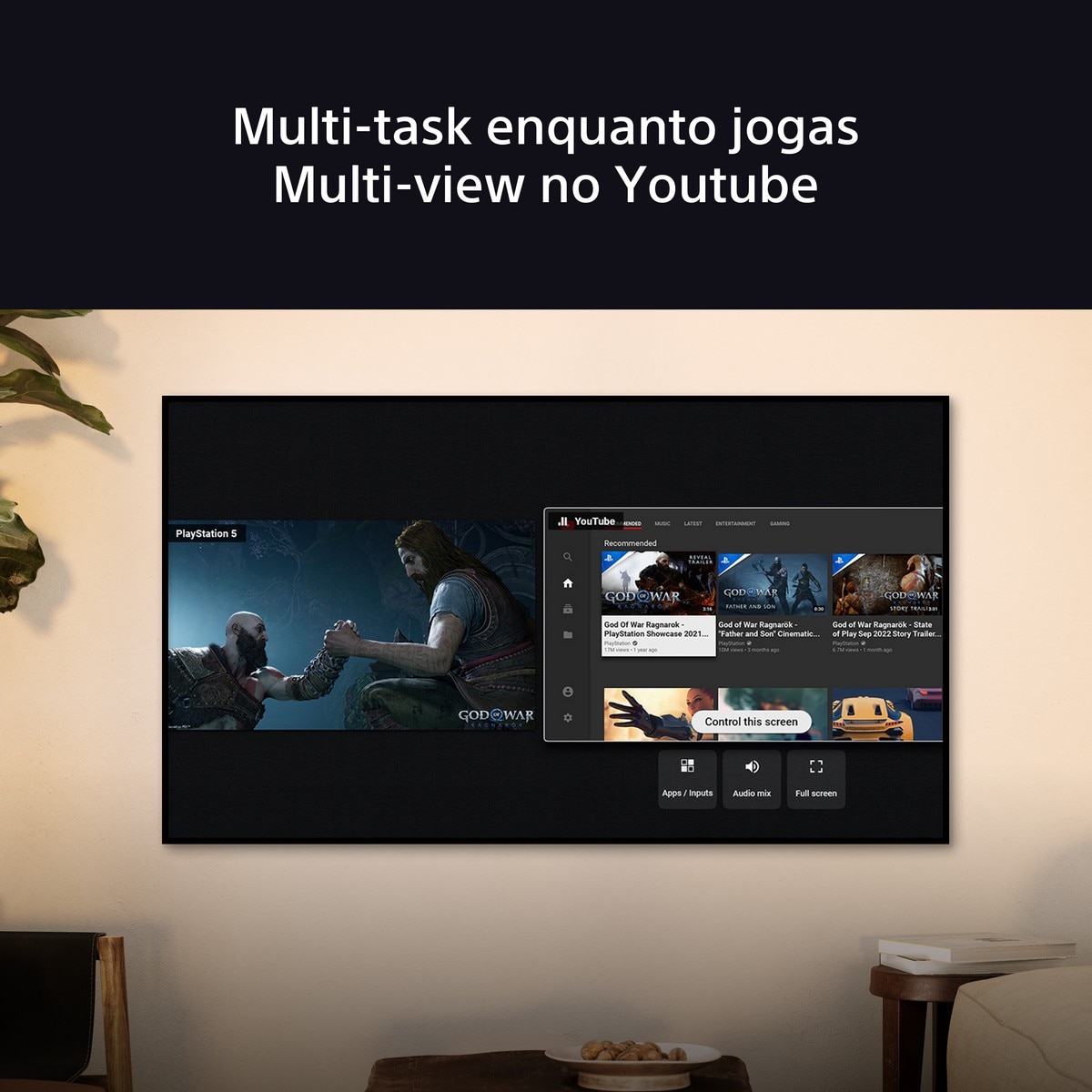 TV OLED 55" (139 cm) Sony BRAVIA 8A K55XR8AB, 4K HDR, 120Hz, Google TV, Smart TV, Funções para PS5, IMAX Enhanced, Dolby Vision Atmos, Chromecast 16