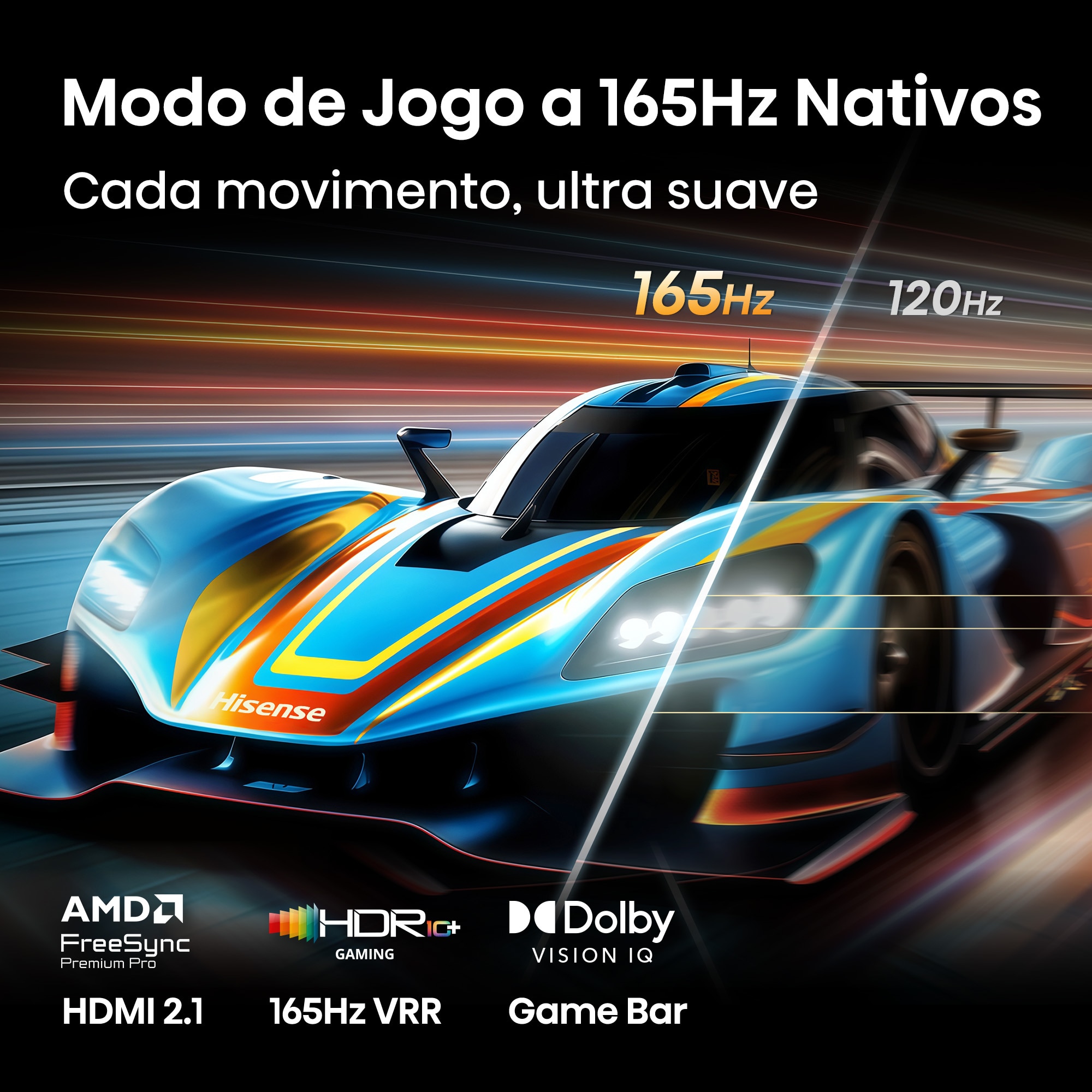TV Mini LED 55" (139 cm) Hisense 55U7S PRO UHD 4K Smart TV com IA Alumínio/Cinzento-carvão-6
