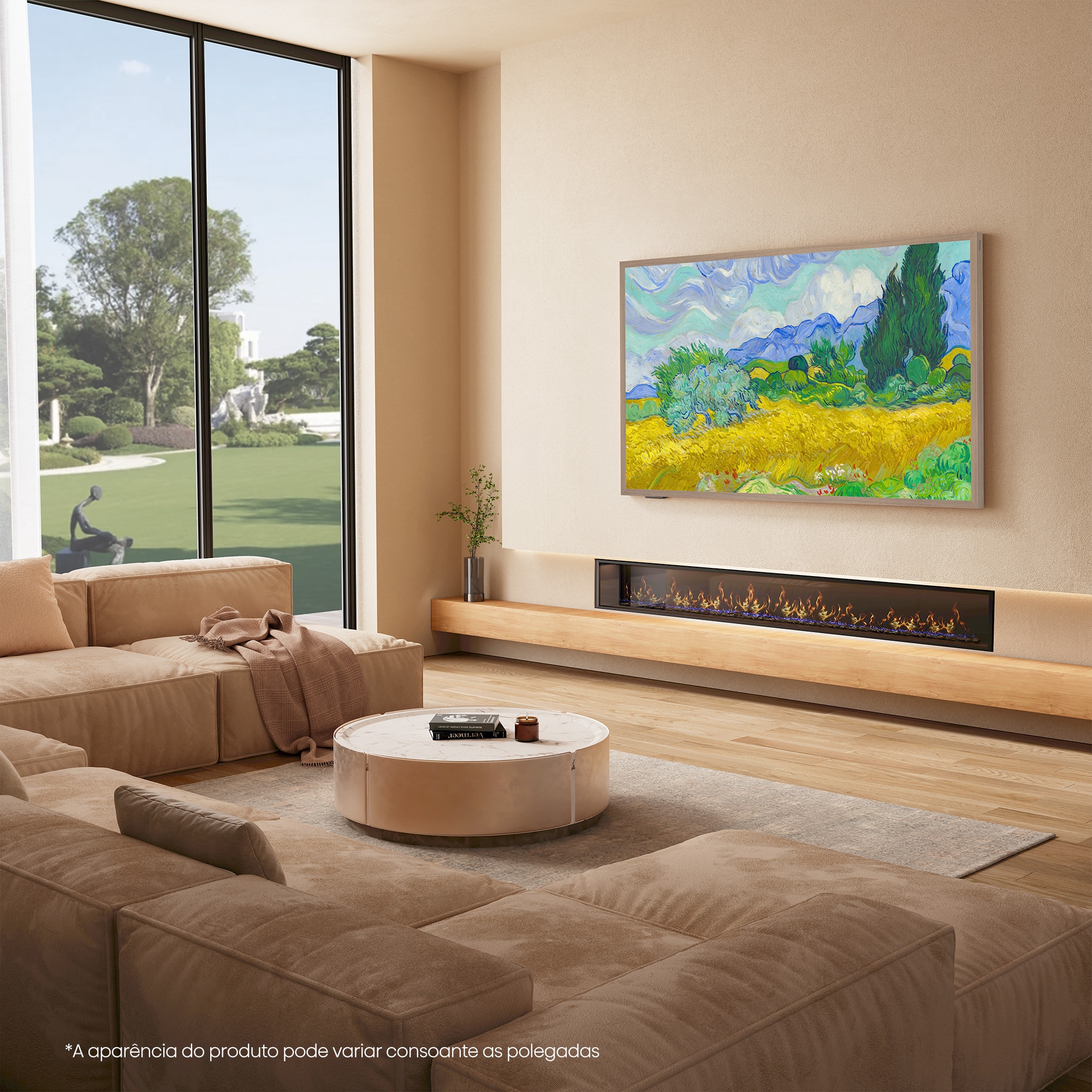 TV HI-QLED Canvas 55" (139 cm) Hisense 55S7S UHD 4K Smart TV com IA Cinzento carvão-14