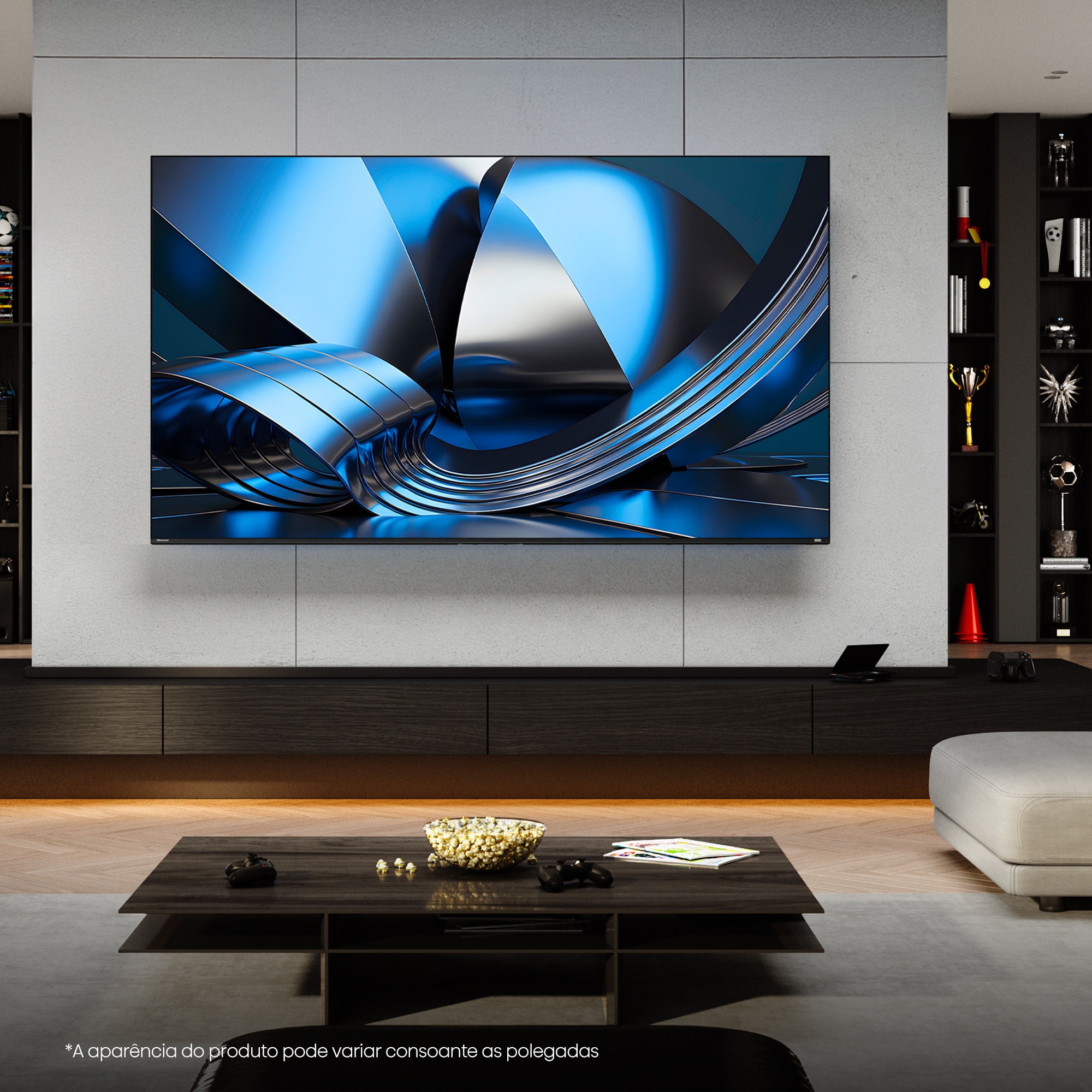 TV Hi-QLED MiniLED 50" (126 cm) Hisense Série U7SE 50U7SE SMT Preto-13