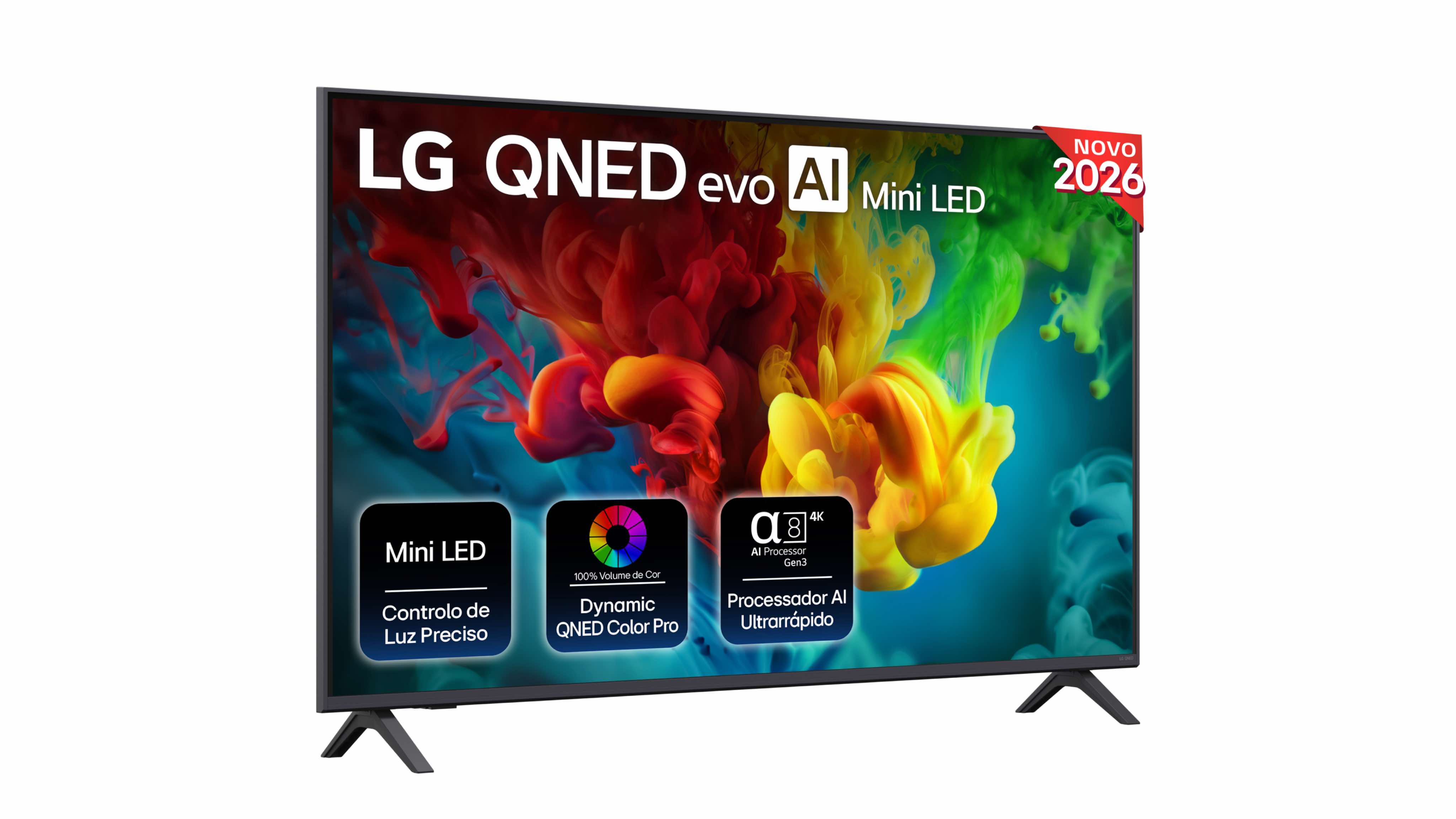 Imagem 0 de TV Mini LED QNED LG 55" (139 cm) Evo 82 AI 55QNED82B6B.AEU Smart TV