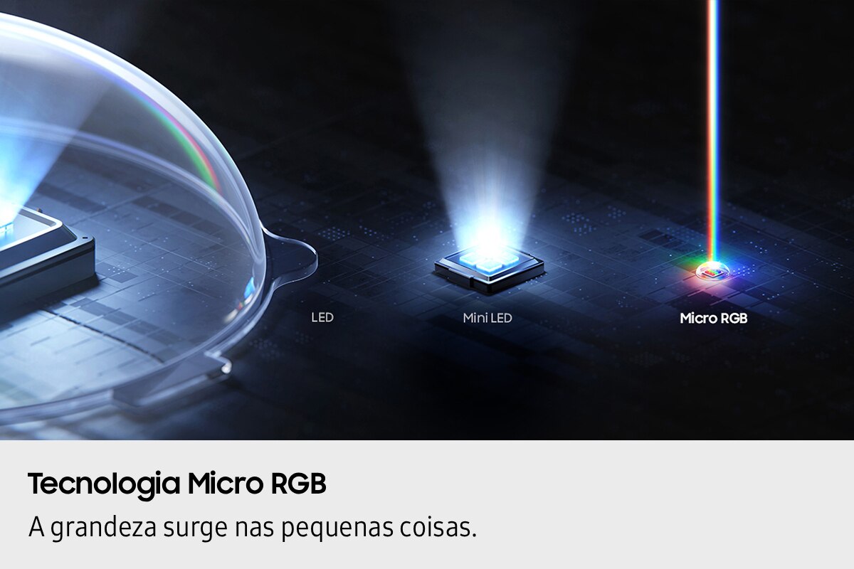 TV Micro RGB 55" (138 cm) Samsung R85H 4K TMR55R85HAUXXC Vision AI Smart TV Preto-5