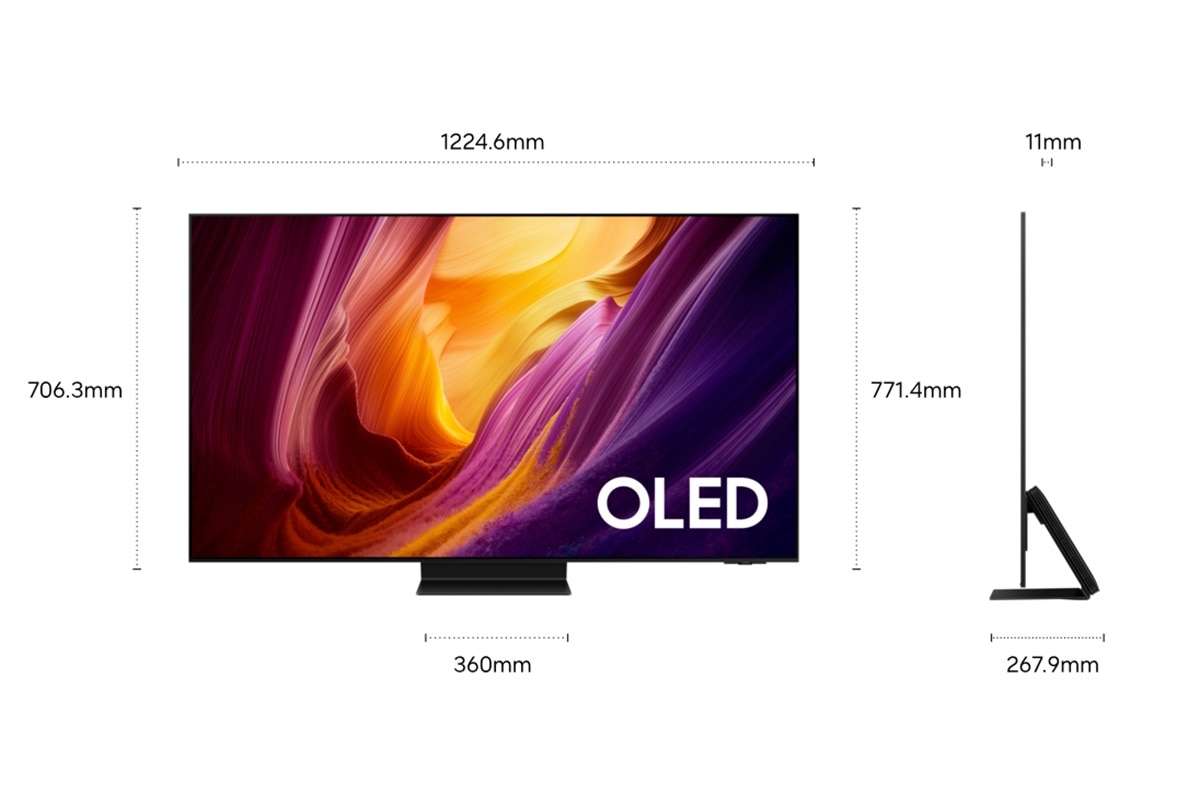TV OLED 55" (138 cm) S95H 4K SEM Reflexos Samsung TQ55S95HFTXXC Vision AI Smart TV 3