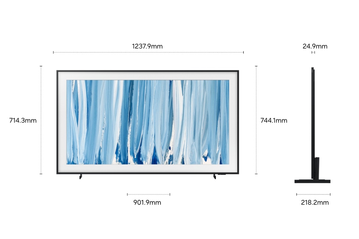 TV The Frame Pro 55" (138 cm) LS03HW 4K Samsung TQ55LS03HWUXXC Vision AI Smart TV Preto-4