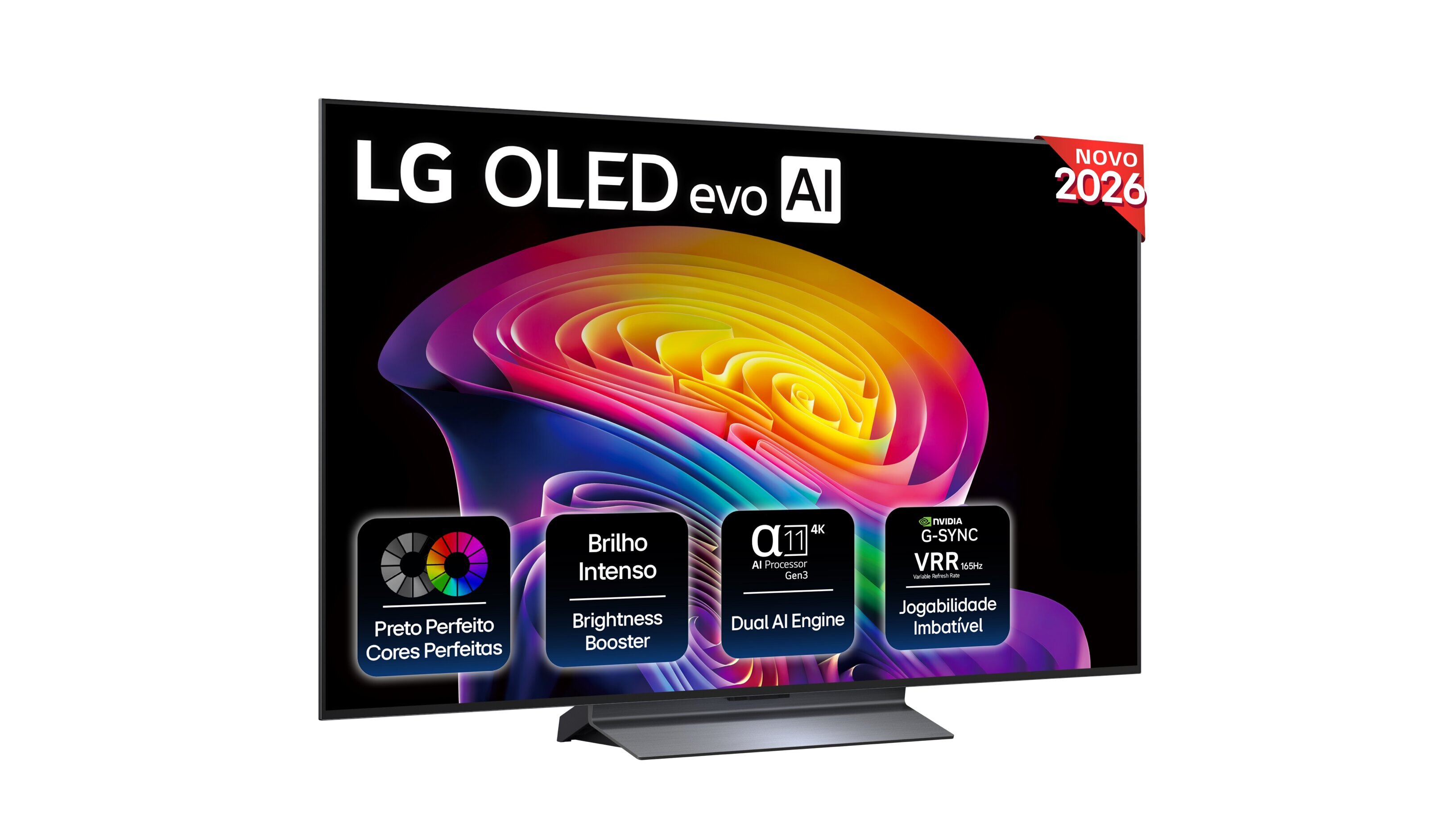 Imagem 0 de TV OLED evo 139 cm (55") LG OLED55C66LB.AEU 4K, Smart TV, AI, C6