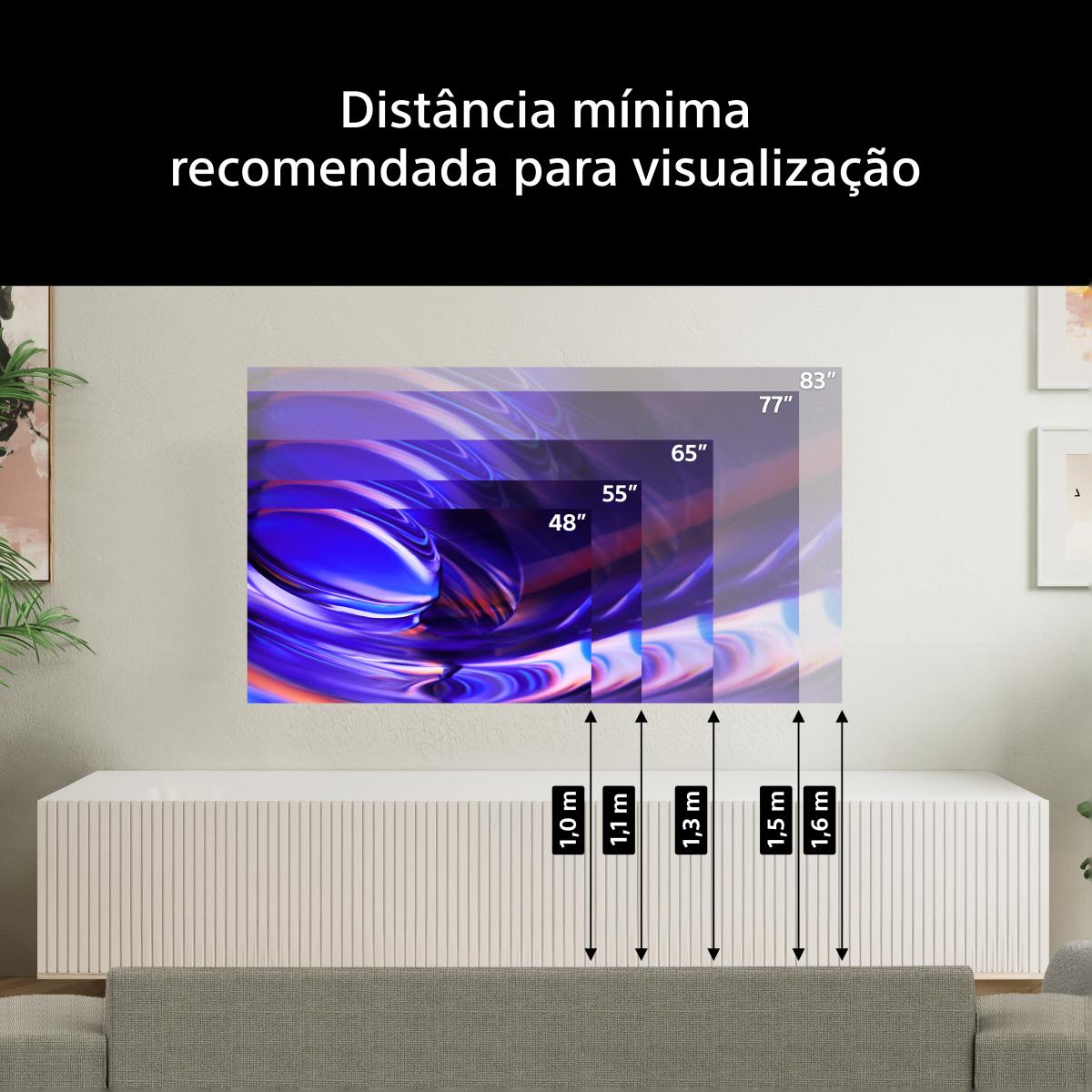 TV OLED 48" Sony BRAVIA 6 48A65 4K HDR, Dolby, Vision/Atmos, Google TV/Cast, Apple Airplay, Game Menu, Ideal PS5, 120 Hz Preto-10