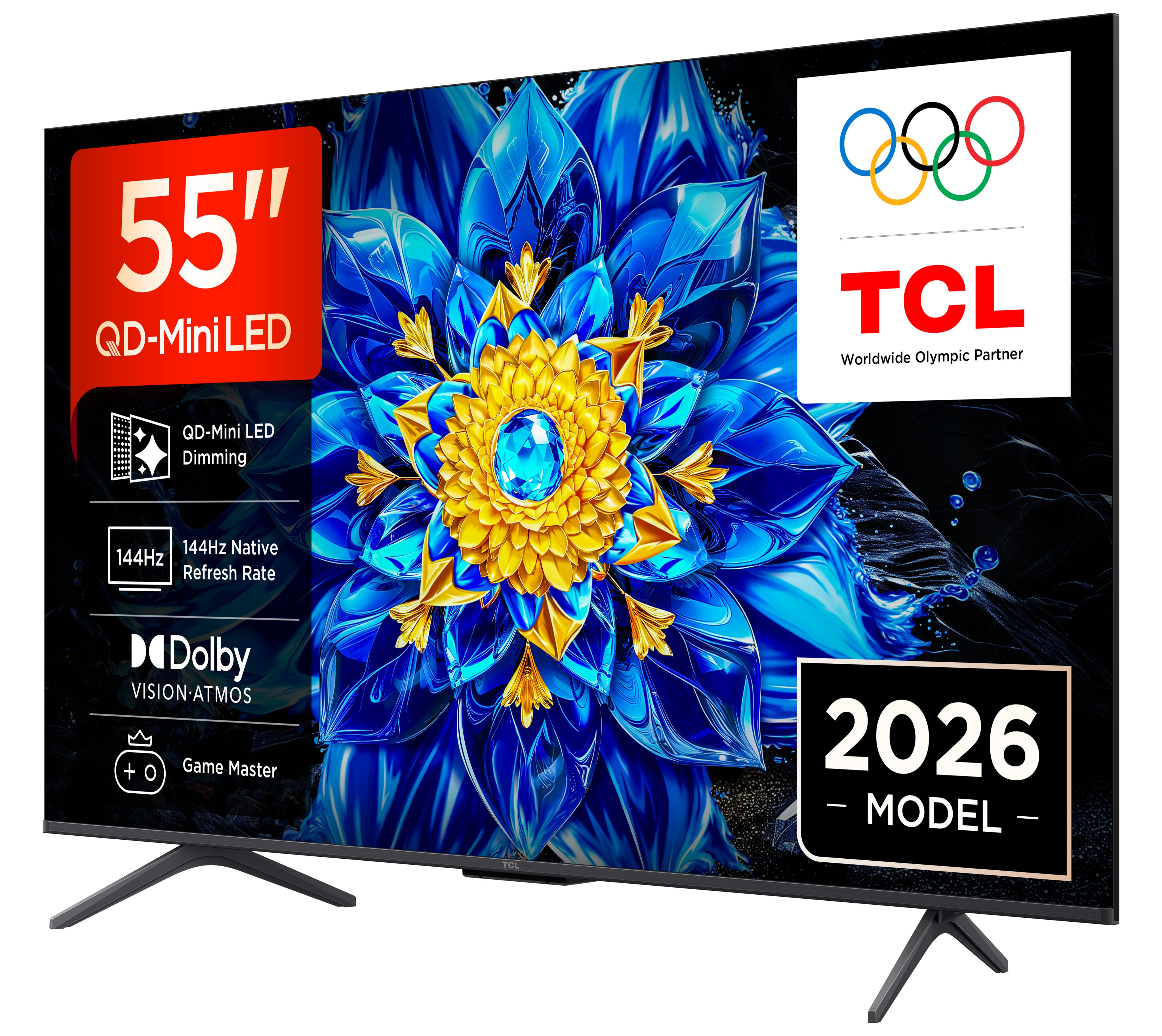 TV QD-MiniLED 55" (139 cm) TCL 55P8L, 4K HDR, Google TV, 144 Hz VRR, Dolby Vision & Atmos - Aço Escuro Aço escuro-2