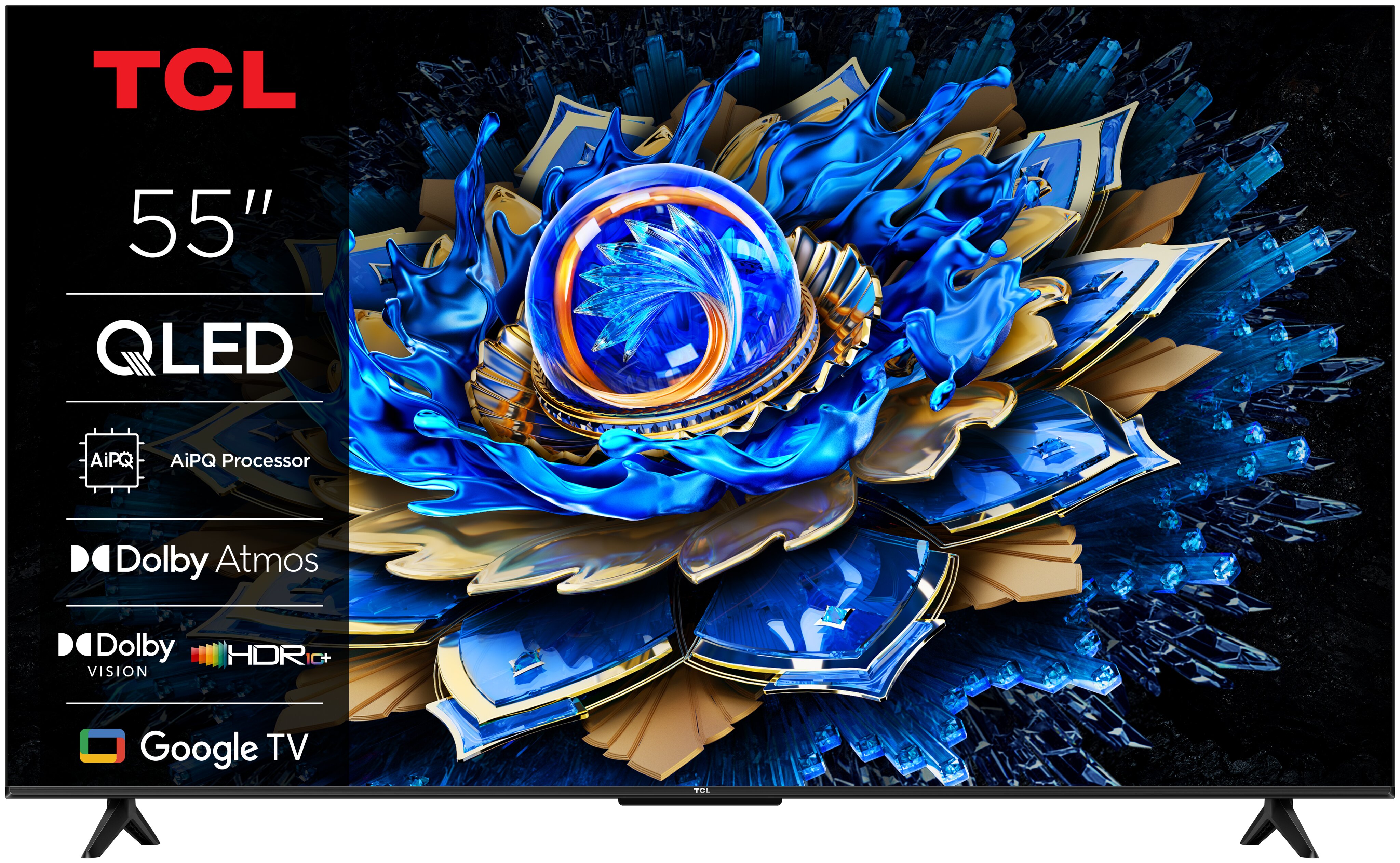 Imagem 0 de TV QLED 55" (139 cm) TCL 55T69C, 4K HDR, Direct LED, Google TV, Dolby Vision & Atmos, HDR10+, Game Master, VRR - Aço Escuro