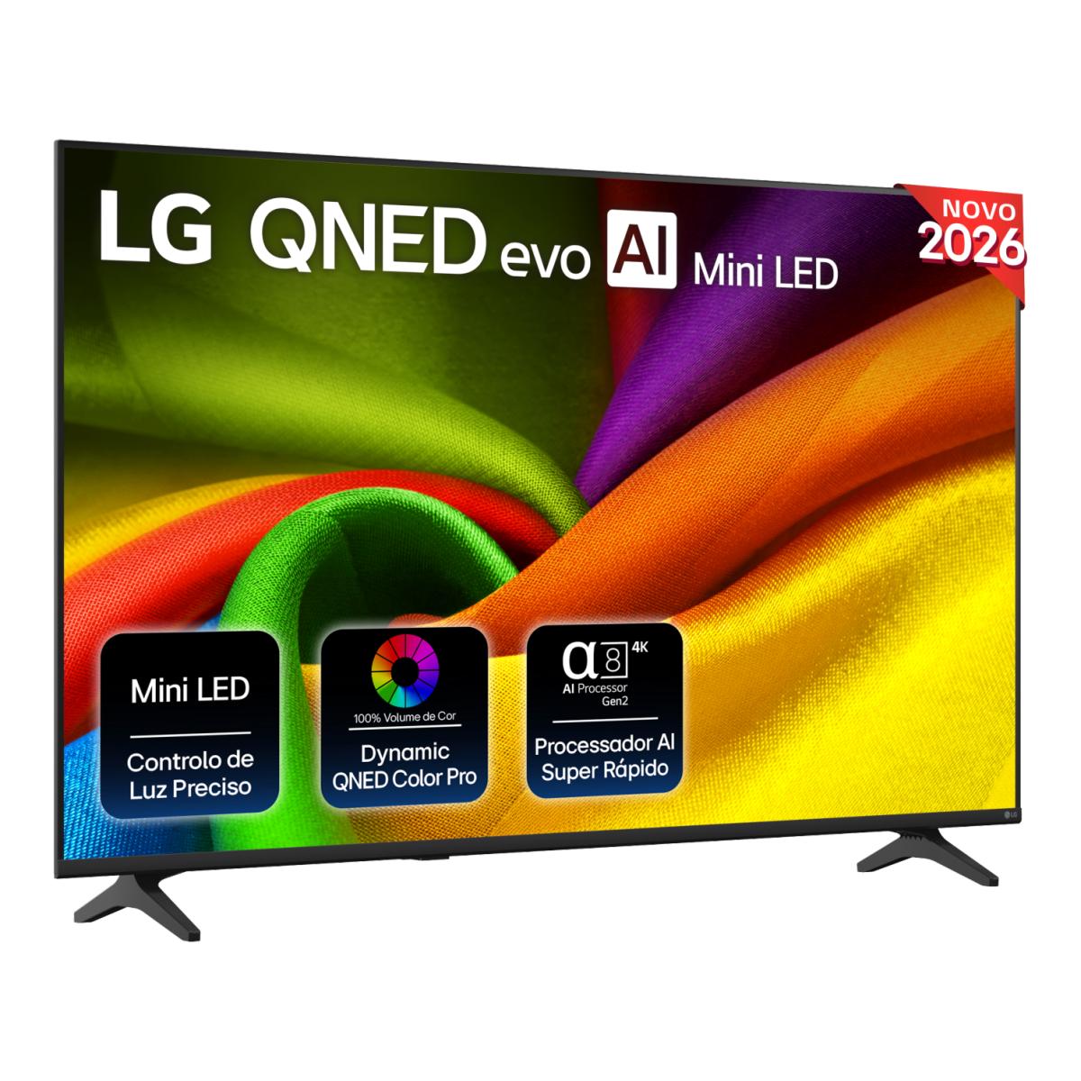 Imagem 0 de TV QNED Mini LED EVO 55" (139 cm) LG 55QNED8MB6C.AEU Smart TV, AI 4K