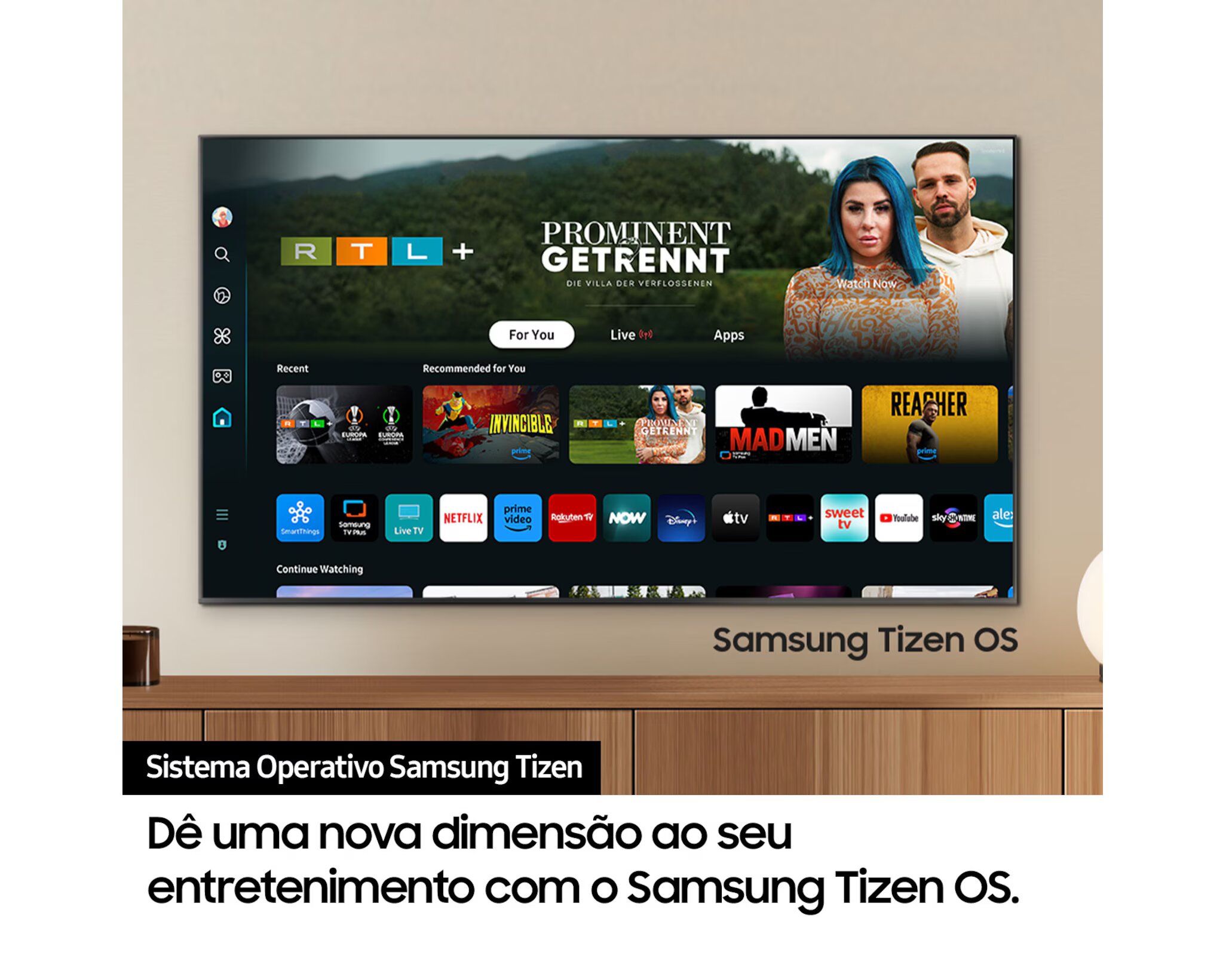 TV LED 98" (247 cm) Samsung Crystal UHD 4K TU98DU9005KXXC Smart TV Preto-7