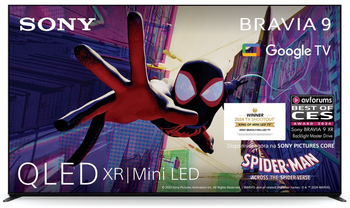 Imagem 0 de TV Sony BRAVIA 9 QLED XR MiniLED 65" (164 cm)  K65XR90, UHD 4K HDR, Google Smart TV, Funções para PS5, IMAX Enhanced, Dolby Vision Atmos