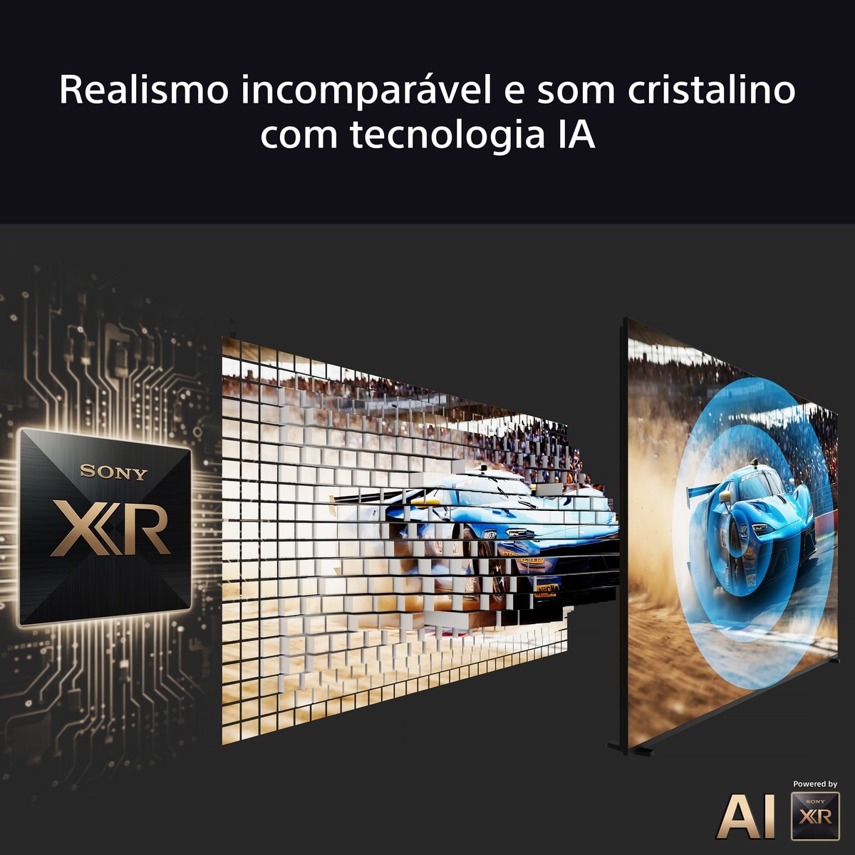 TV MiniLED Sony 65'' Bravia 5 K65XR55B, 164cm, MiniLED 4K HDR, Google TV, Procesador AI XR, Acoustic MultiAudio, Dolby Visión, Dolby Atmos, Game Menu 4