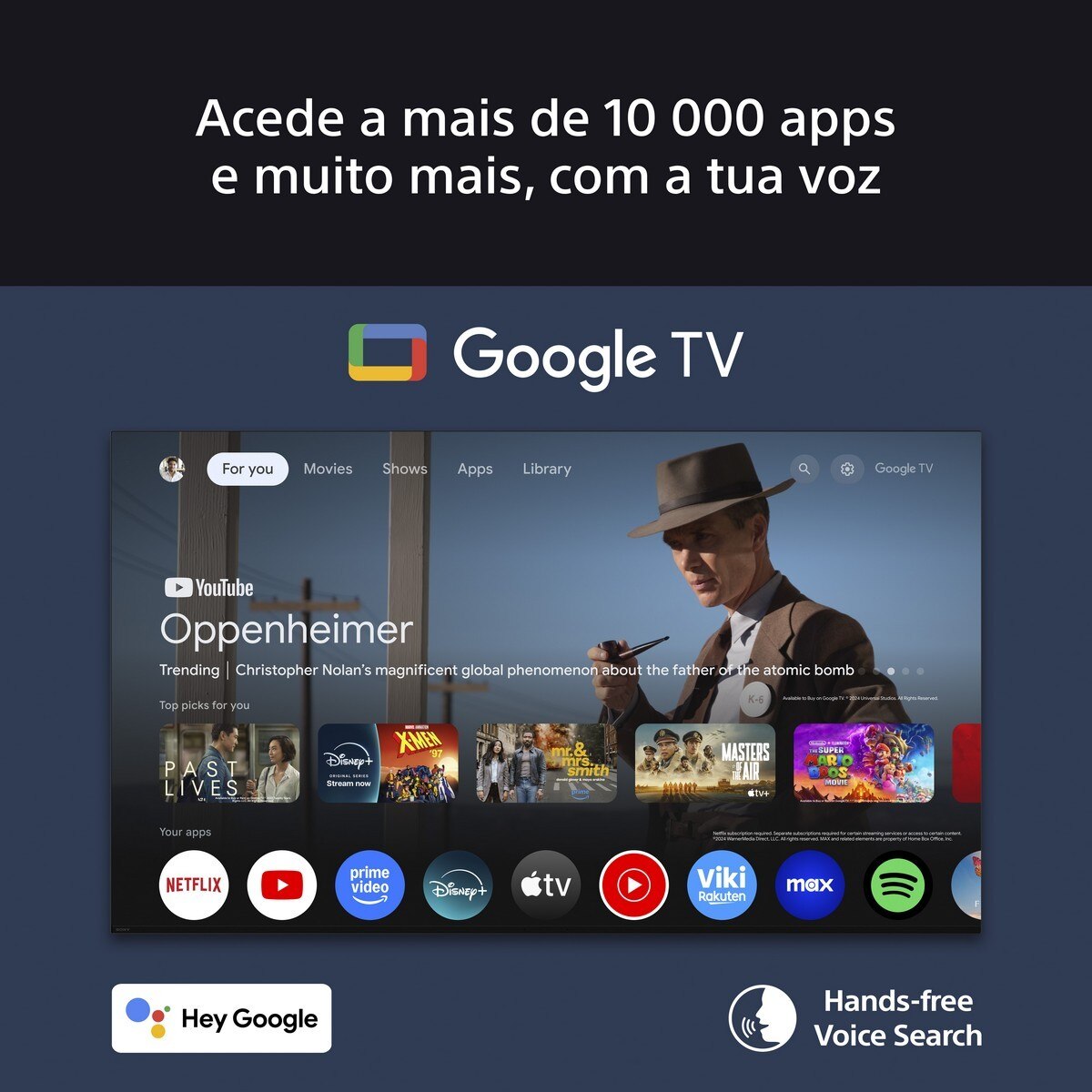 TV MiniLED 98'' (248 cm) Sony Bravia 5 K98XR55BP MiniLED 4K HDR, Google TV, Procesador AI XR, Acoustic MultiAudio. Dolby Vision, Dolby Atmos, Game 12