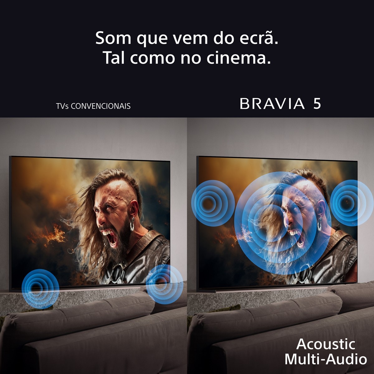 TV QD-OLED Sony (65") Bravia 8 II QD-OLED UHD 4K K-65XR8M2, 164cm, Google TV, Procesador AI XR, Acoustic Surface Audio, Dolby Vision, Dolby Atmos 7