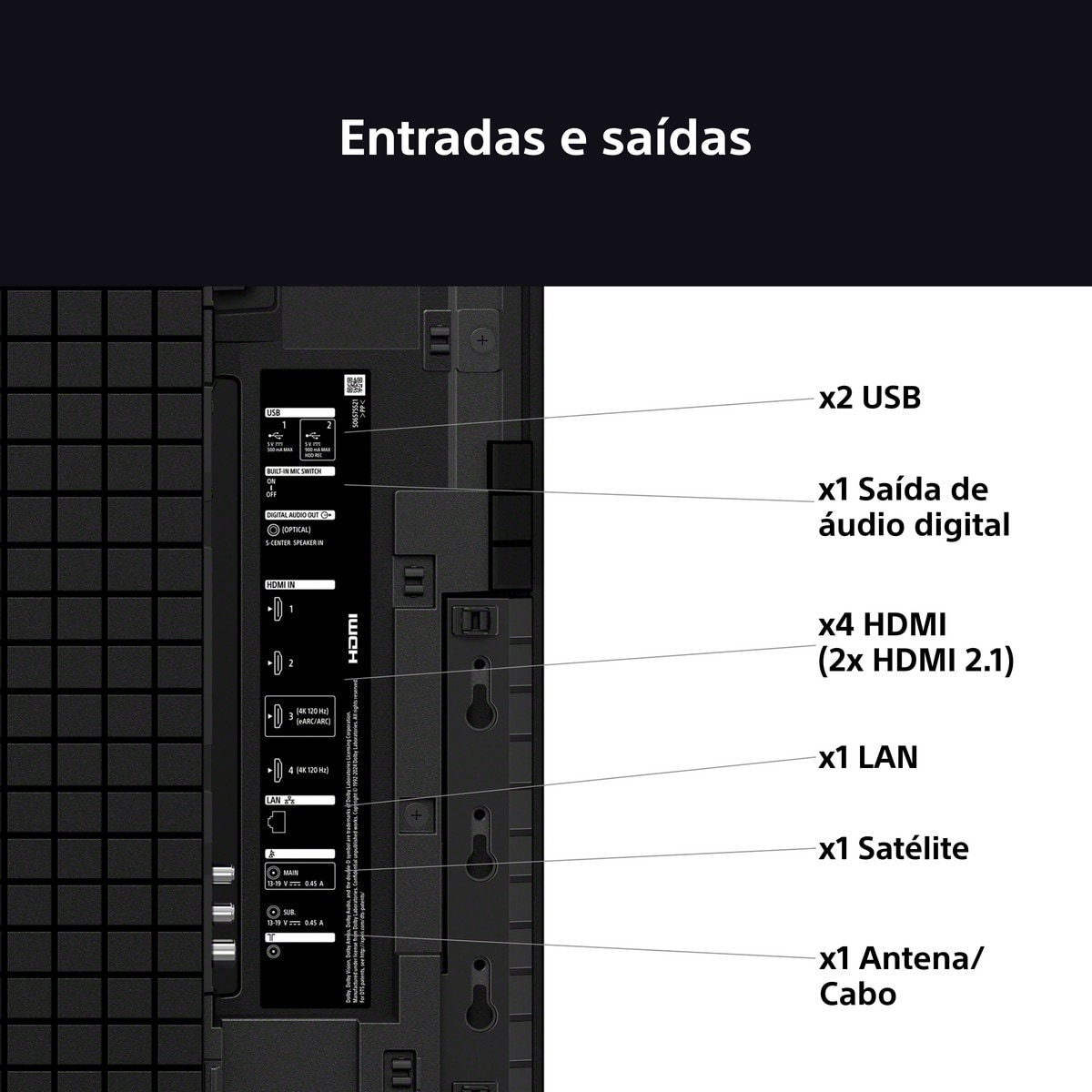 TV QD-OLED Sony (65") Bravia 8 II QD-OLED UHD 4K K-65XR8M2, 164cm, Google TV, Procesador AI XR, Acoustic Surface Audio, Dolby Vision, Dolby Atmos 9
