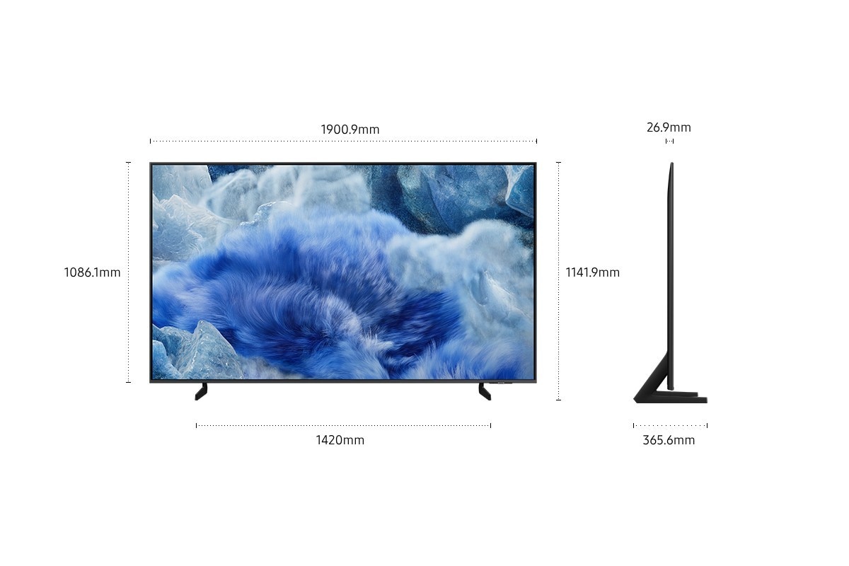 TV QLED 85" (214 cm Samsung) 4K TQ85Q8FAAUXXC Vision AI Smart TV Cinzento-8