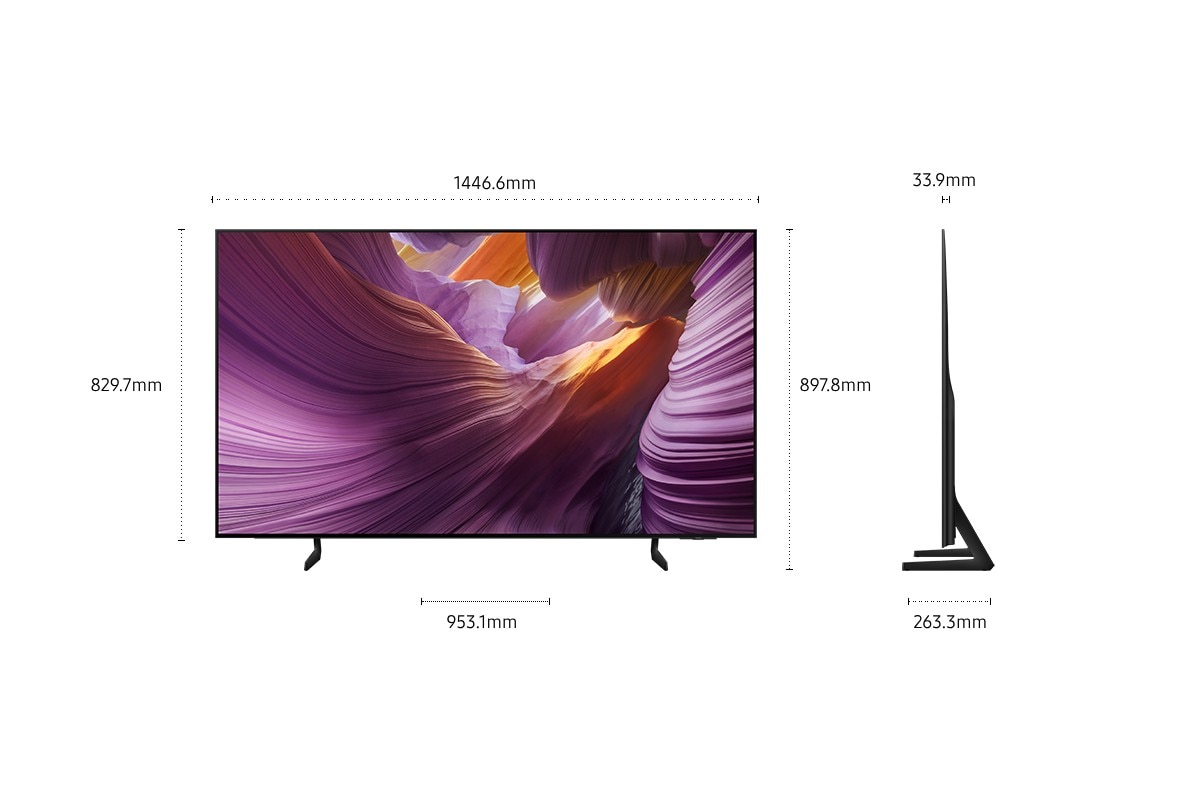 TV Samsung 65" OLED 4K TQ65S85FAEXXC Preto-7