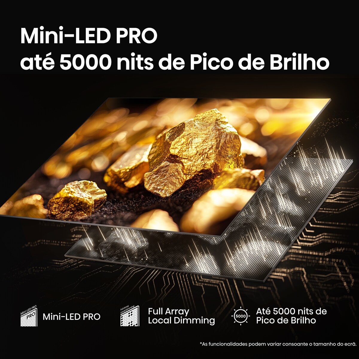 TV MiniLED 189 cm (75") Hisense 75U8Q, UHD 4K, Smart TV Alumínio/Cinzento-carvão-4