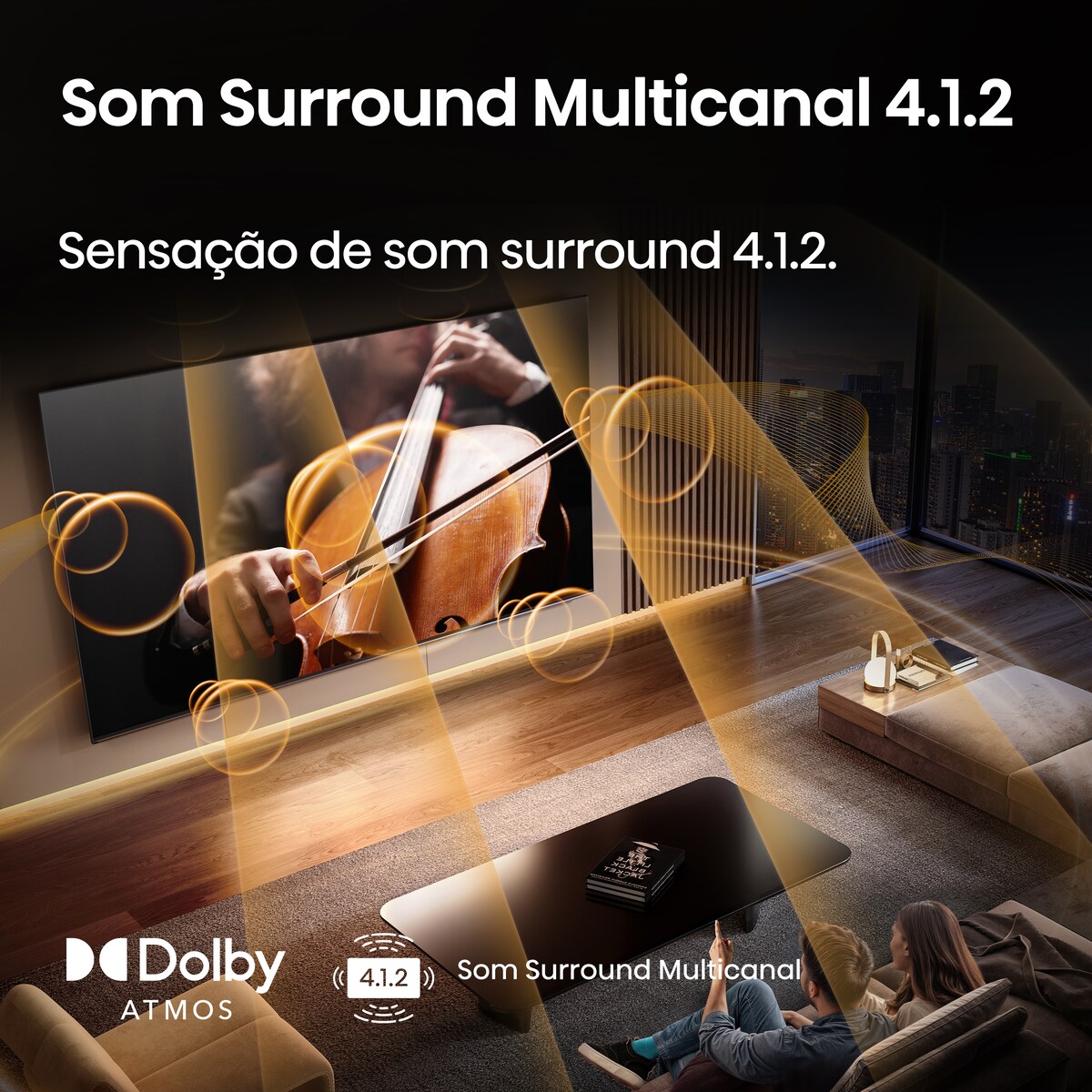 TV MiniLED 189 cm (75") Hisense 75U8Q, UHD 4K, Smart TV Alumínio/Cinzento-carvão-7