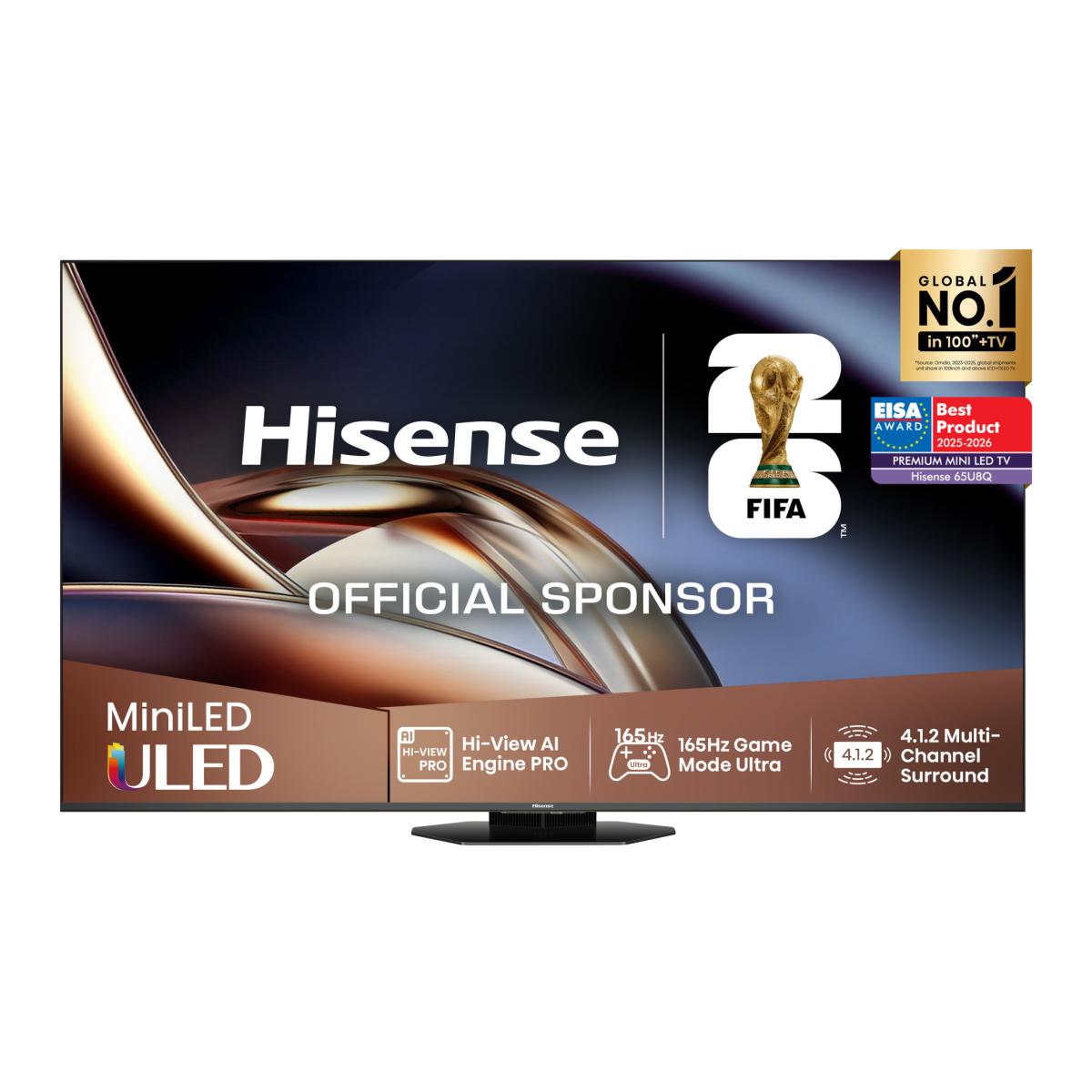 Imagem 0 de TV MiniLED 164 cm (65") Hisense 65U8Q, UHD 4K, Smart TV