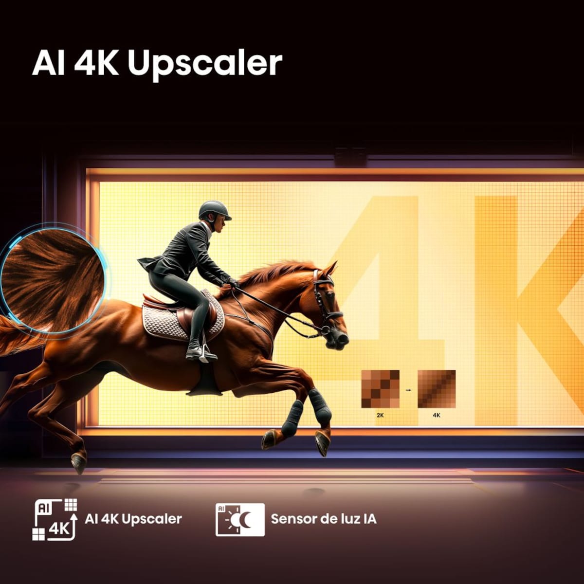 TV MiniLED 164 cm (65") Hisense 65U8Q, UHD 4K, Smart TV Alumínio/Cinzento-carvão-5