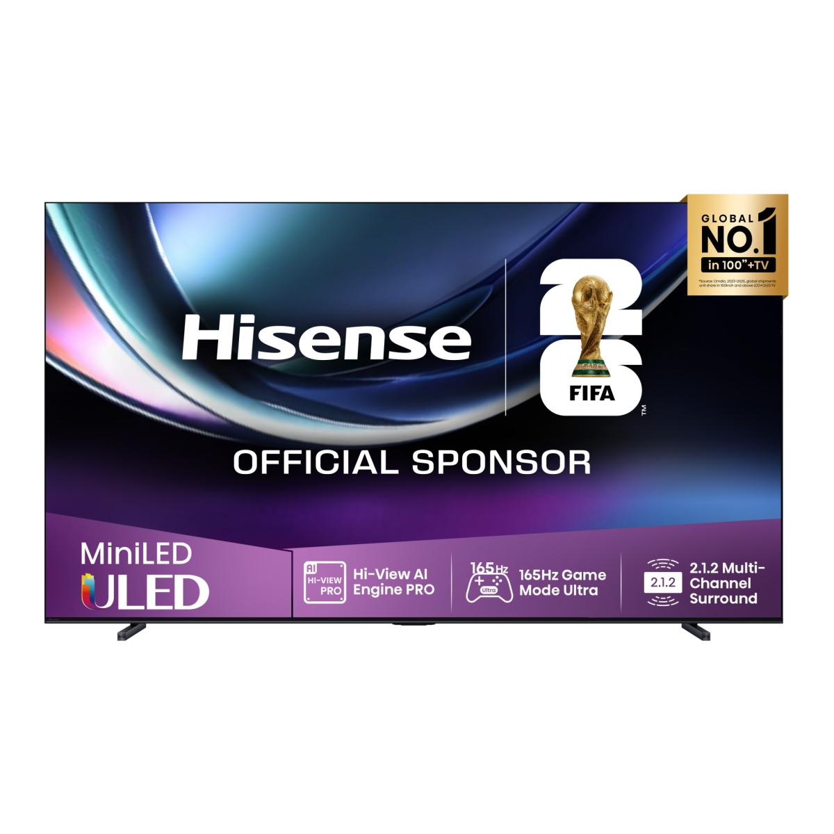 Imagem 0 de TV MiniLED 254 cm (100") Hisense 100U7Q Pro, UHD 4K, Smart TV