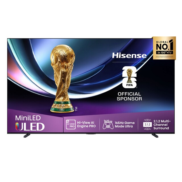 Imagem 0 de TV MiniLED 254 cm (100") Hisense 100U7Q Pro, UHD 4K, Smart TV
