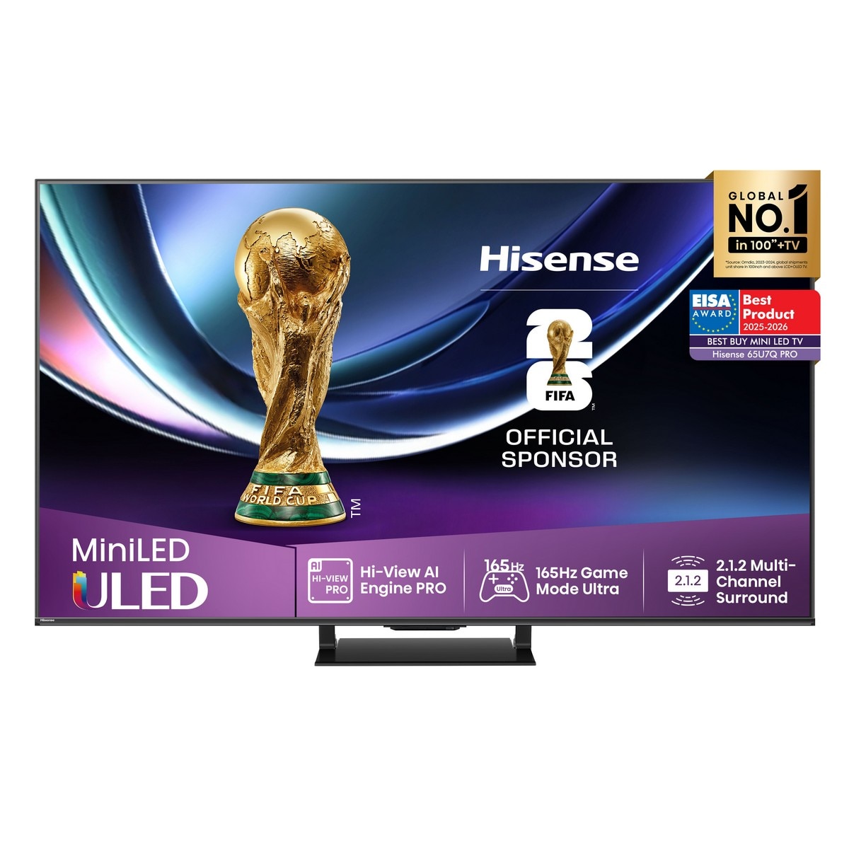 Imagem 0 de TV MiniLED 164 cm (65") Hisense 65U7Q Pro, UHD 4K, Smart TV