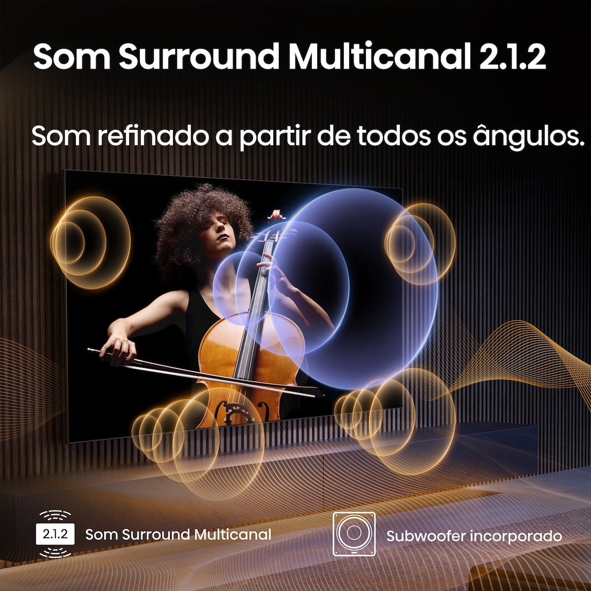 TV MiniLED 164 cm (65") Hisense 65U7Q Pro, UHD 4K, Smart TV Alumínio/Cinzento-carvão-7