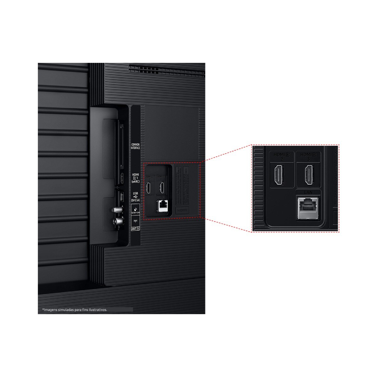 TV LED 75" Samsung Crystal TU75U8005FUXXC 4K, PANTONE Smart TV Preto-11