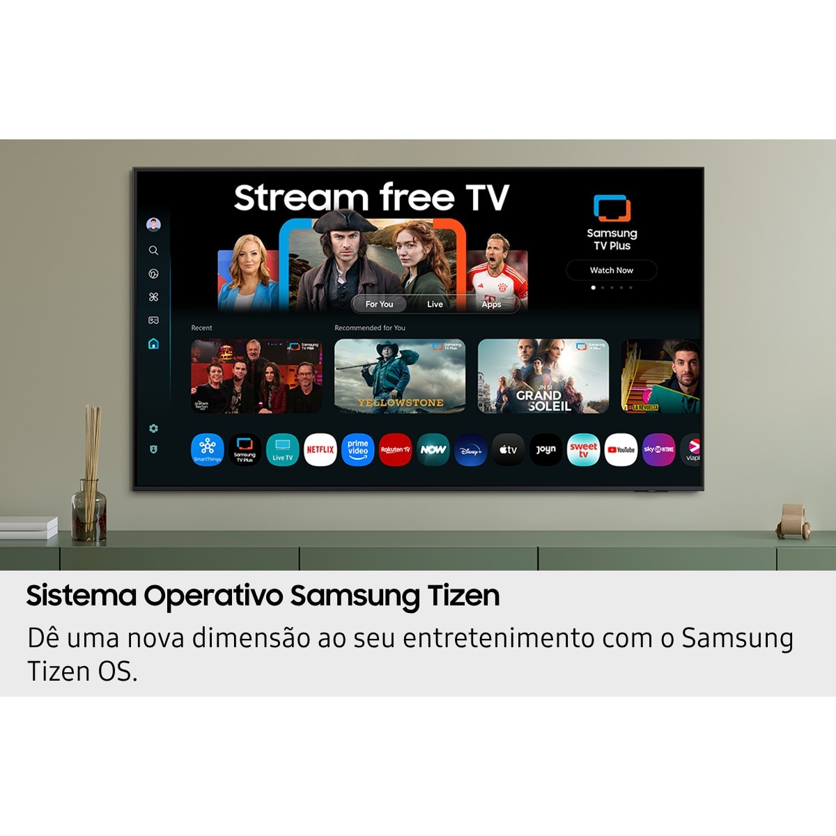 TV LED 65" (163 cm) Samsung Crystal UHD 4K TU65U8005FUXXC Smart TV Preto-6