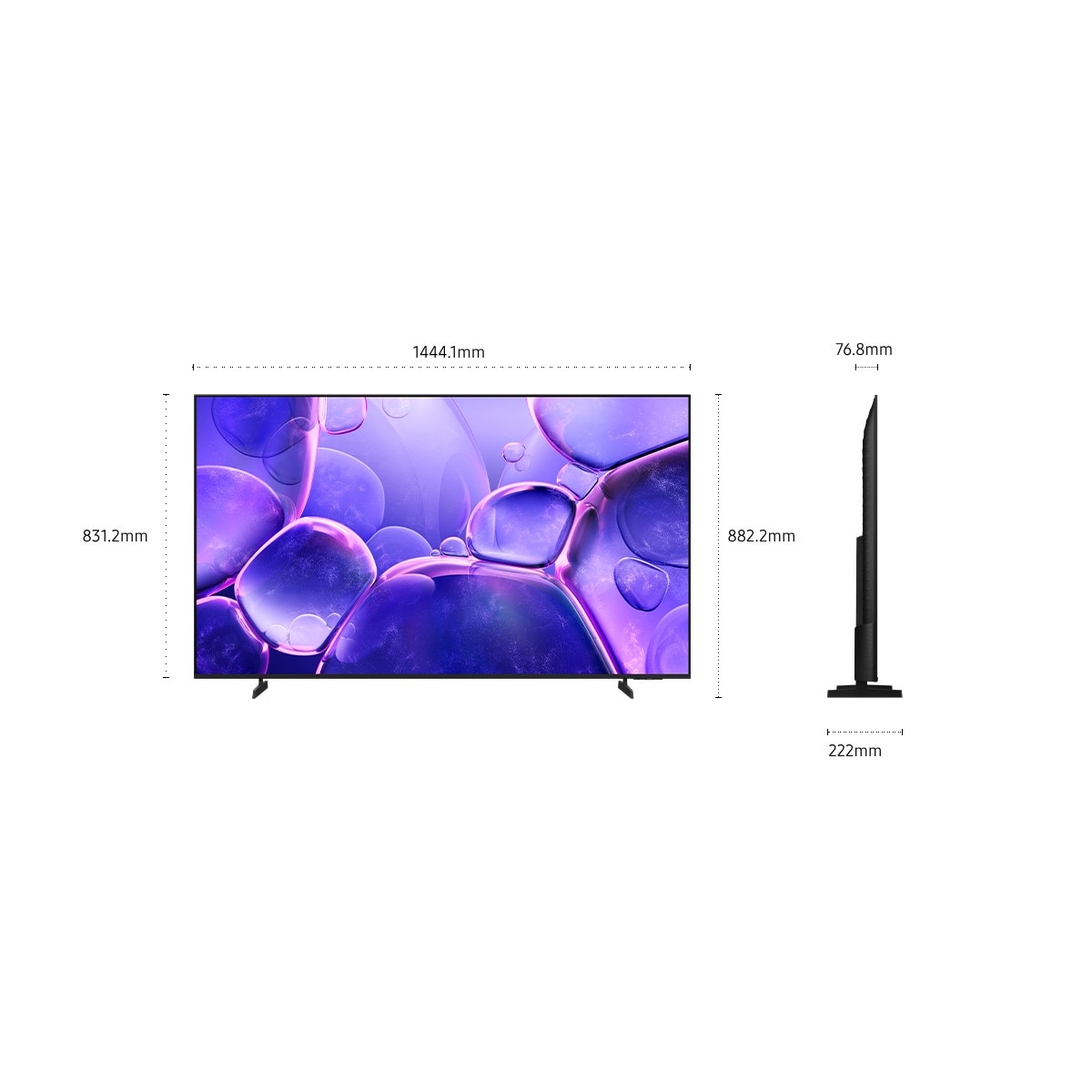 TV LED 65" (163 cm) Samsung Crystal UHD 4K TU65U8005FUXXC Smart TV Preto-9