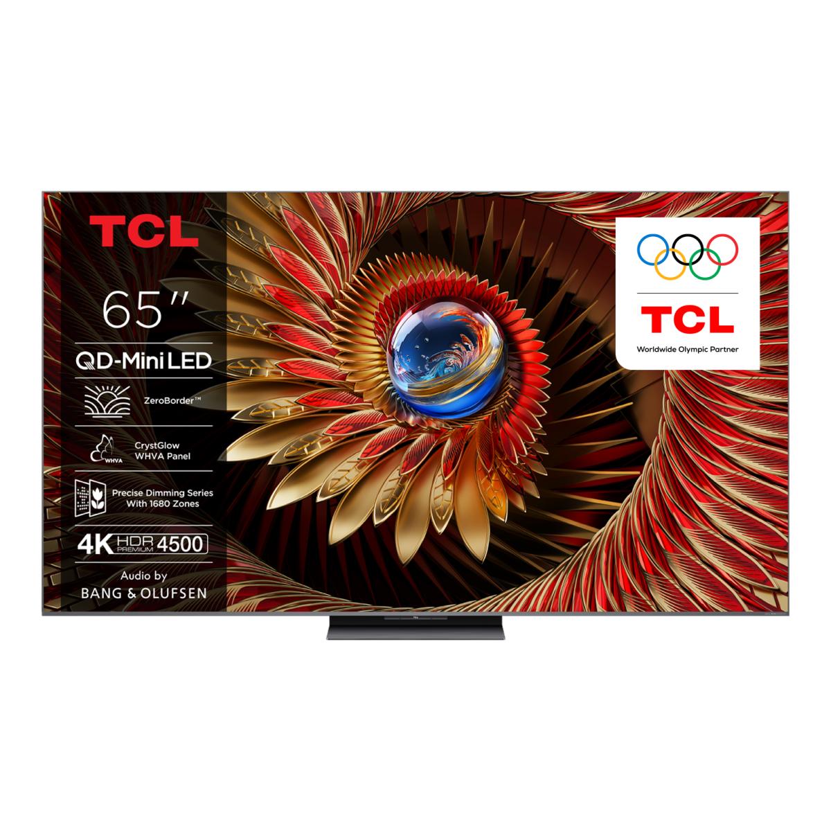 Imagem 0 de TV QD-Mini LED 165,1 cm (65") TCL 65C8K, 4K HDR Premium 4500, ZeroBorder, Smart TV Google TV, Controlo por Voz