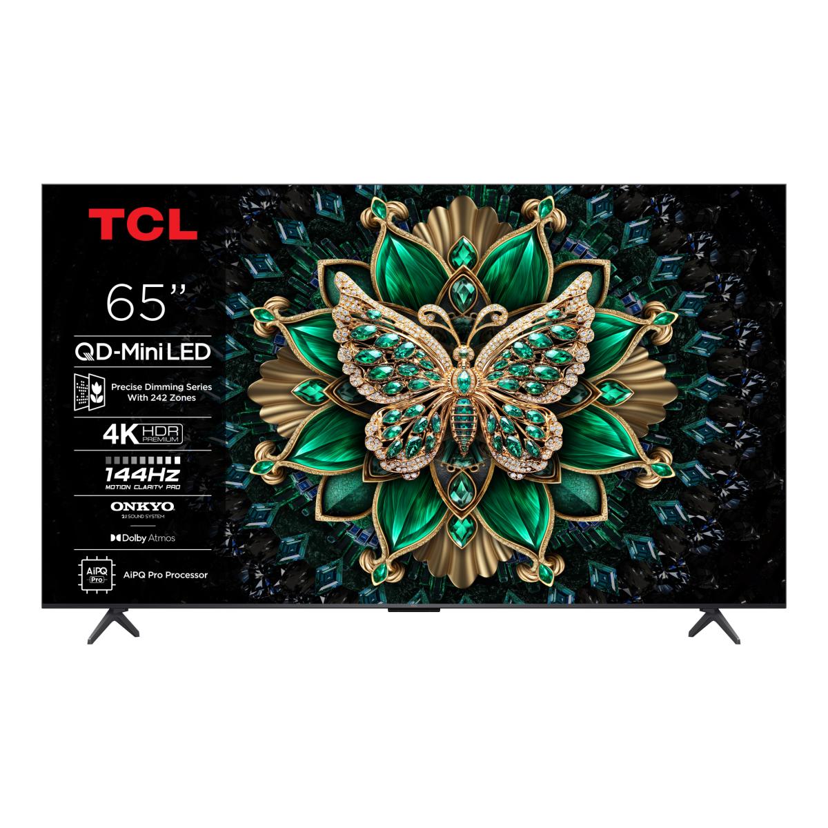 Imagem 0 de TV QD?Mini LED 165,1 cm (65") TCL 65C6K, 4K HDR Premium, Smart TV com Tecnologia Google TV, Compatível com Assistentes de Voz