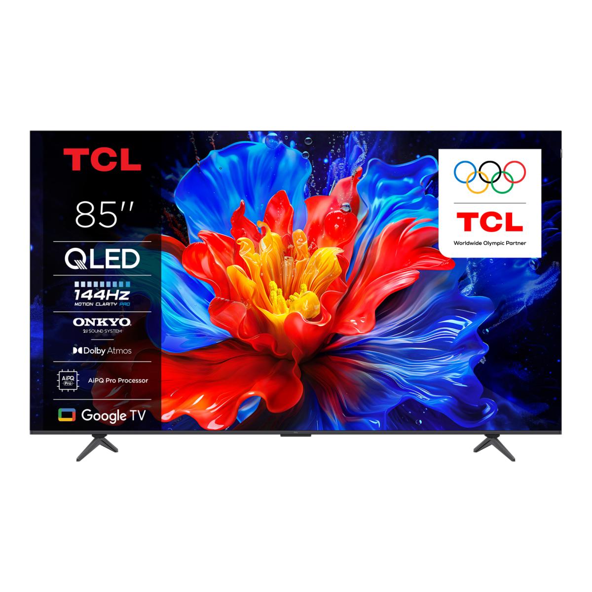Imagem 0 de TV QLED 215,9 cm (85") TCL 85P8K, 4K HDR Ultra HD, Smart TV com Google TV, Controlo por Voz, Compatível com Google Assistant e Google Cast